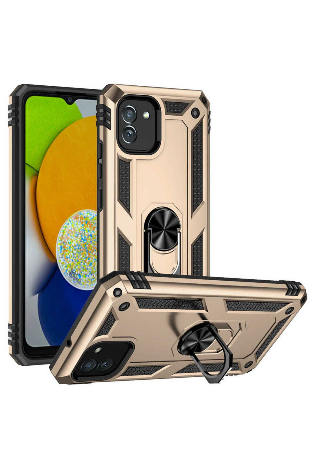 Galaxy A03 Kılıf Zore Vega Kapak - Gold