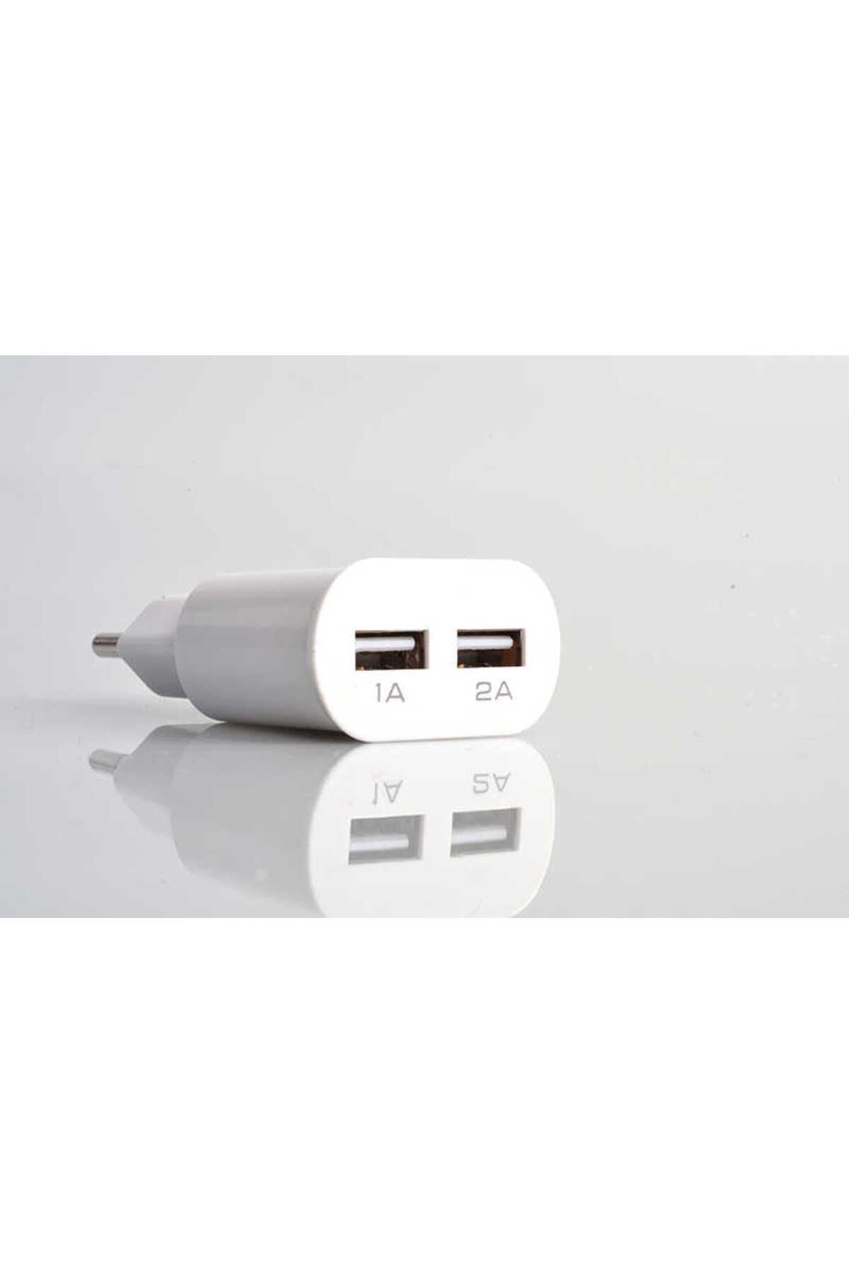 Beyaz ZR-A2000 2 Usb li Lightning Ev Şarj Seti-Zore