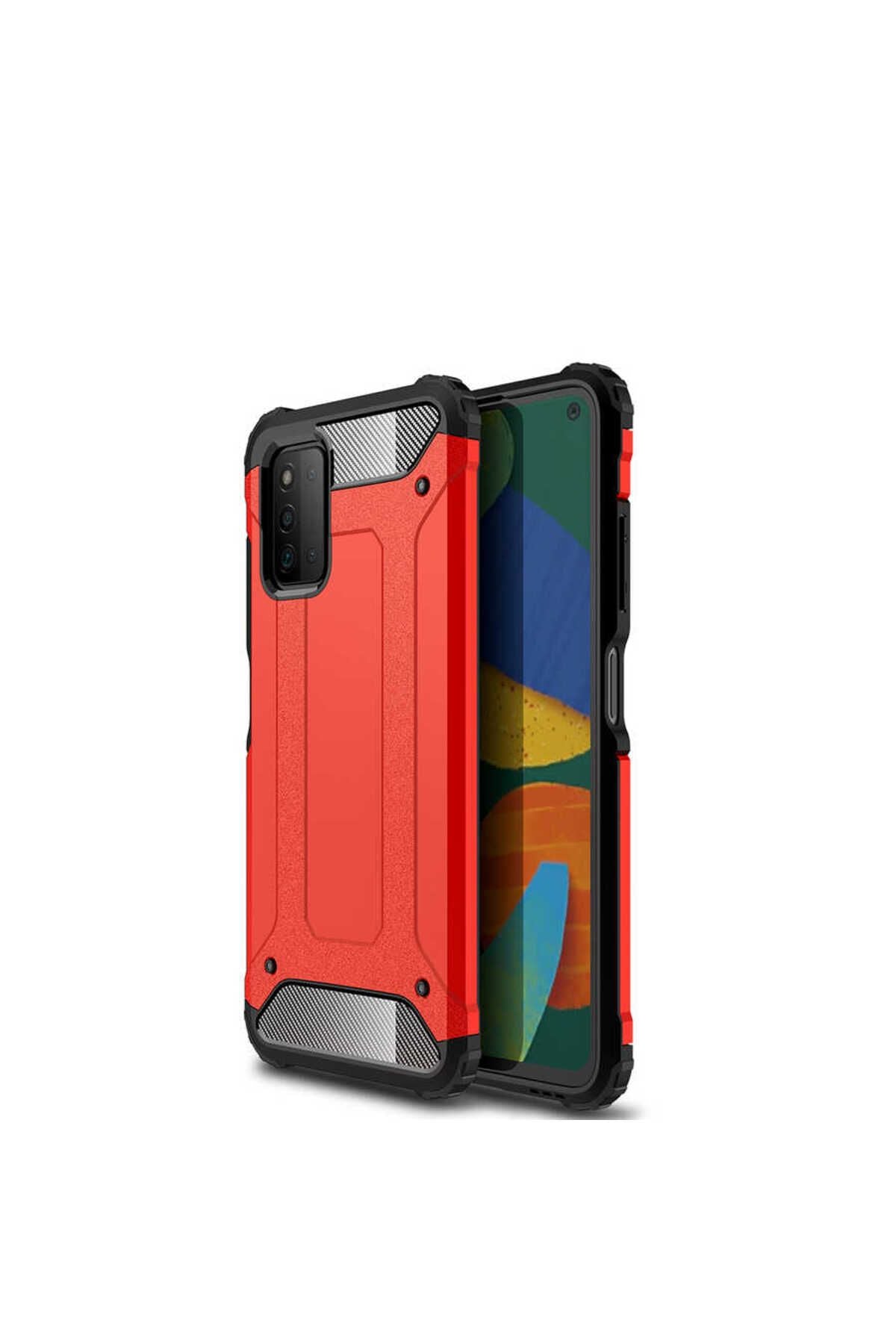 Galaxy A03S Kılıf Zore Crash Silikon Kapak - Gold