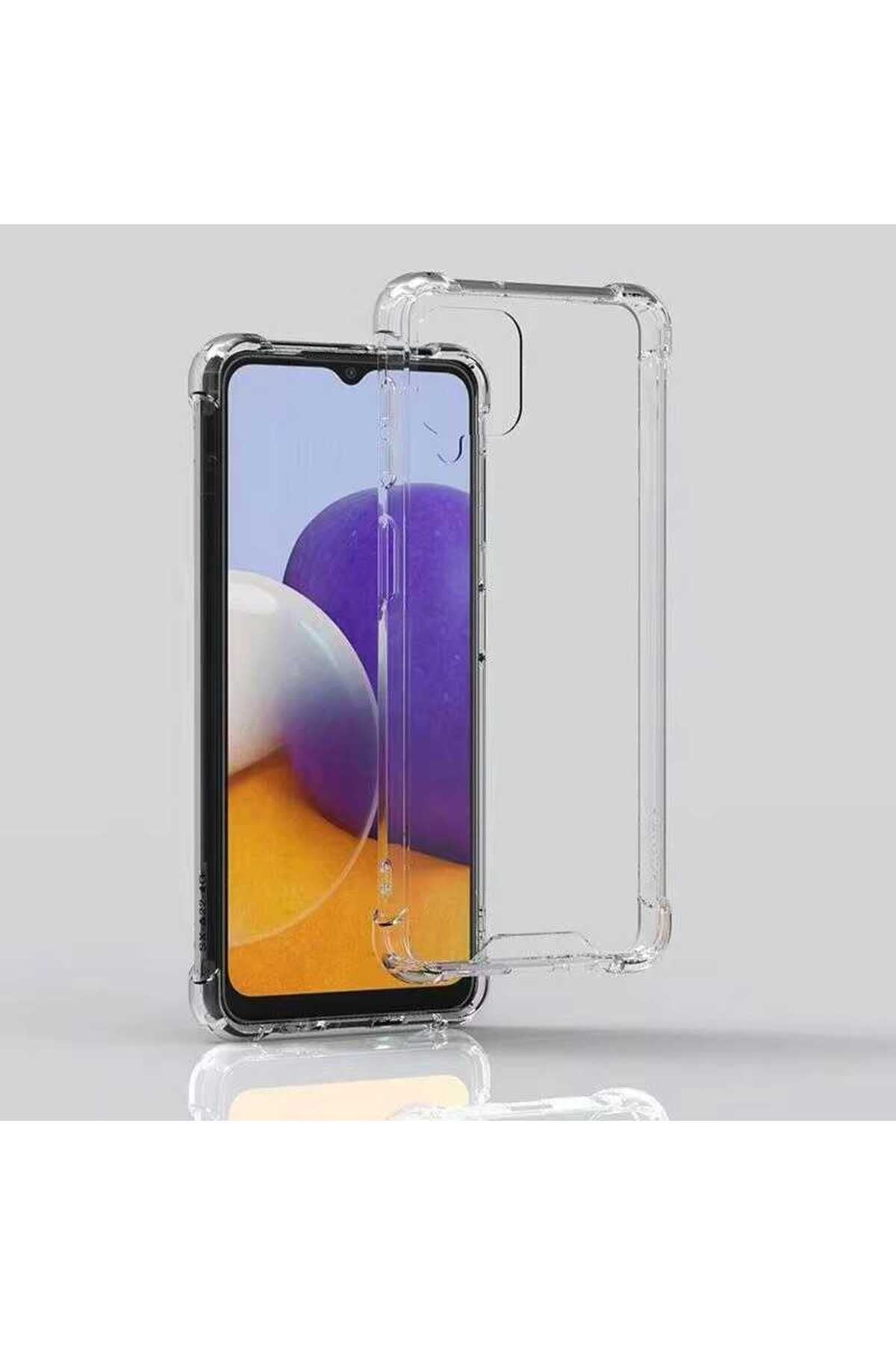 Galaxy A22 4G Kılıf Zore Nitro Anti Shock Silikon - Renksiz