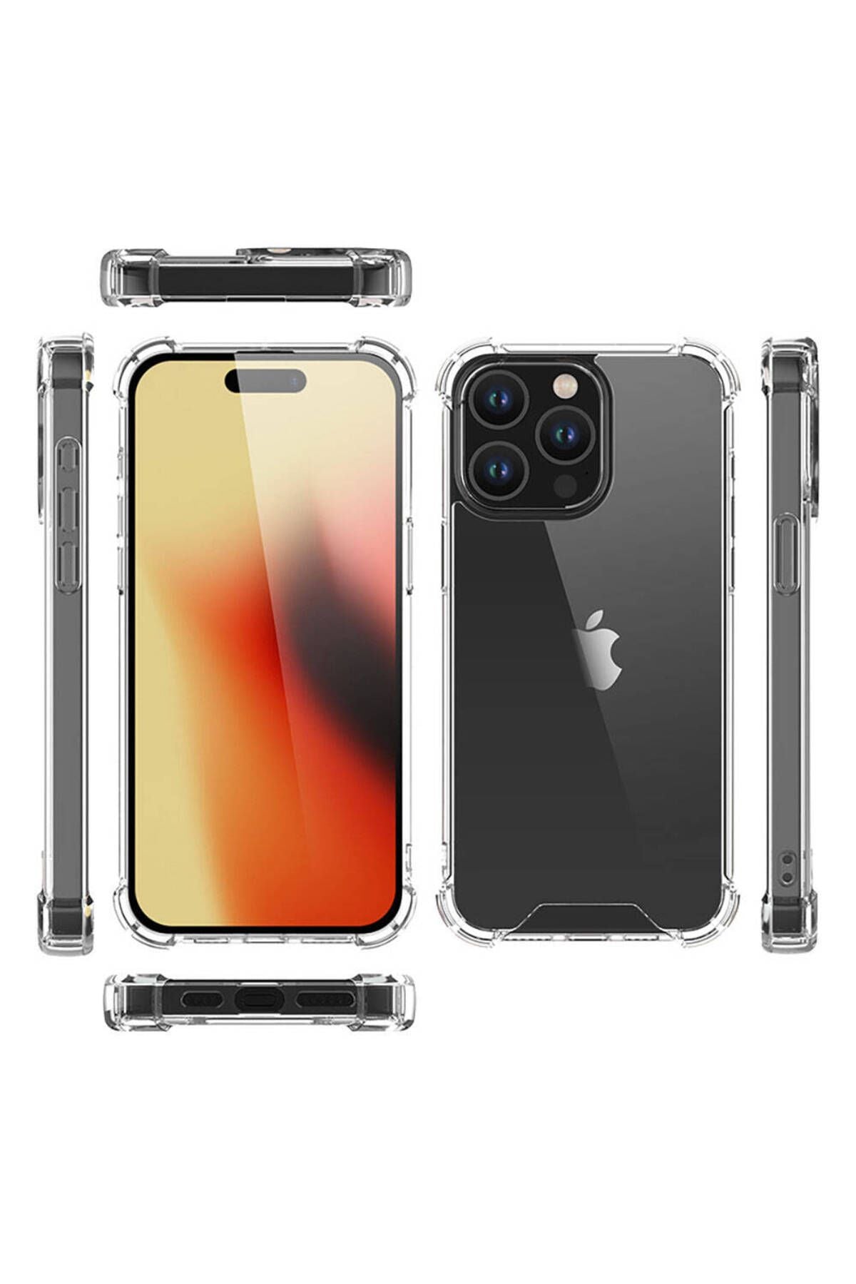 iPhone 15 Pro Uyumlu ALT Nitro Anti Shock Silikon-Renksiz