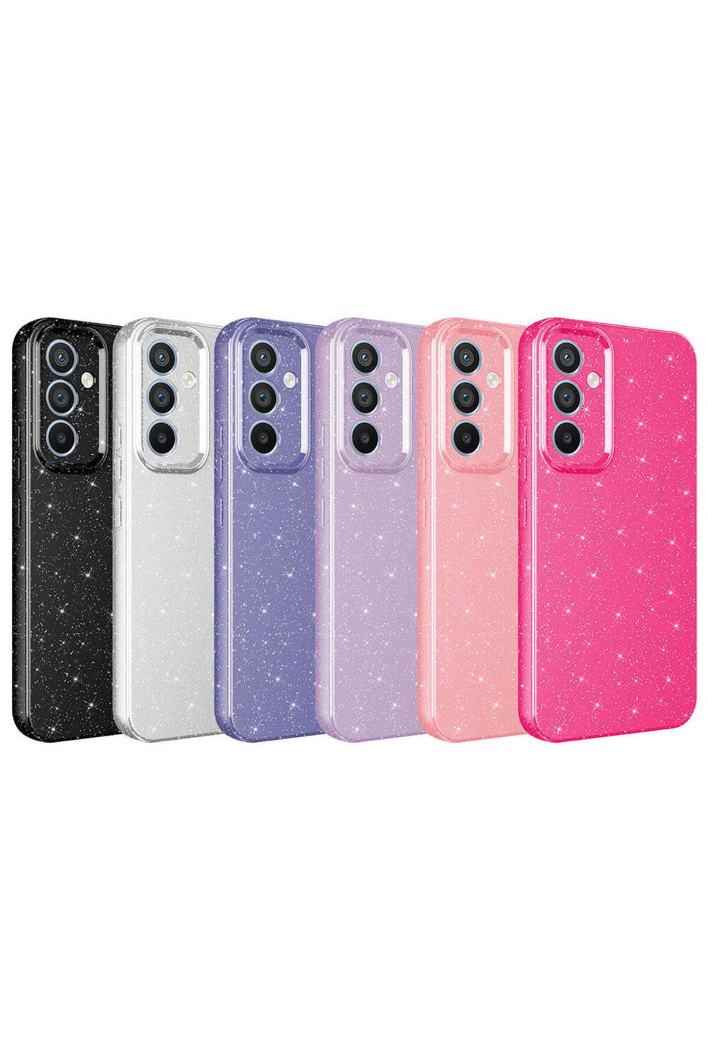 Galaxy S24 Plus Kılıf Kamera Korumalı Simli Lüks Zore Koton Kapak - Pembe