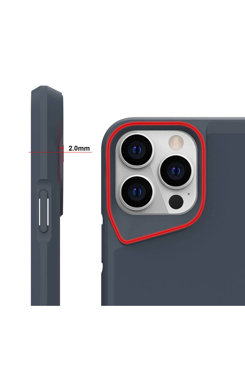 iPhone 15 Pro Max Uyumlu Zore AiHTTg Kenarlı T-Max Mat Standlı Kılıf-Siyah