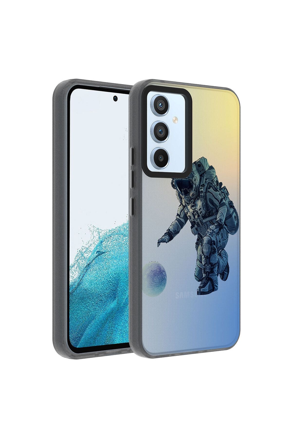 Galaxy A14 Kılıf Desenli Zore Dragon Sert Kapak - Astronot