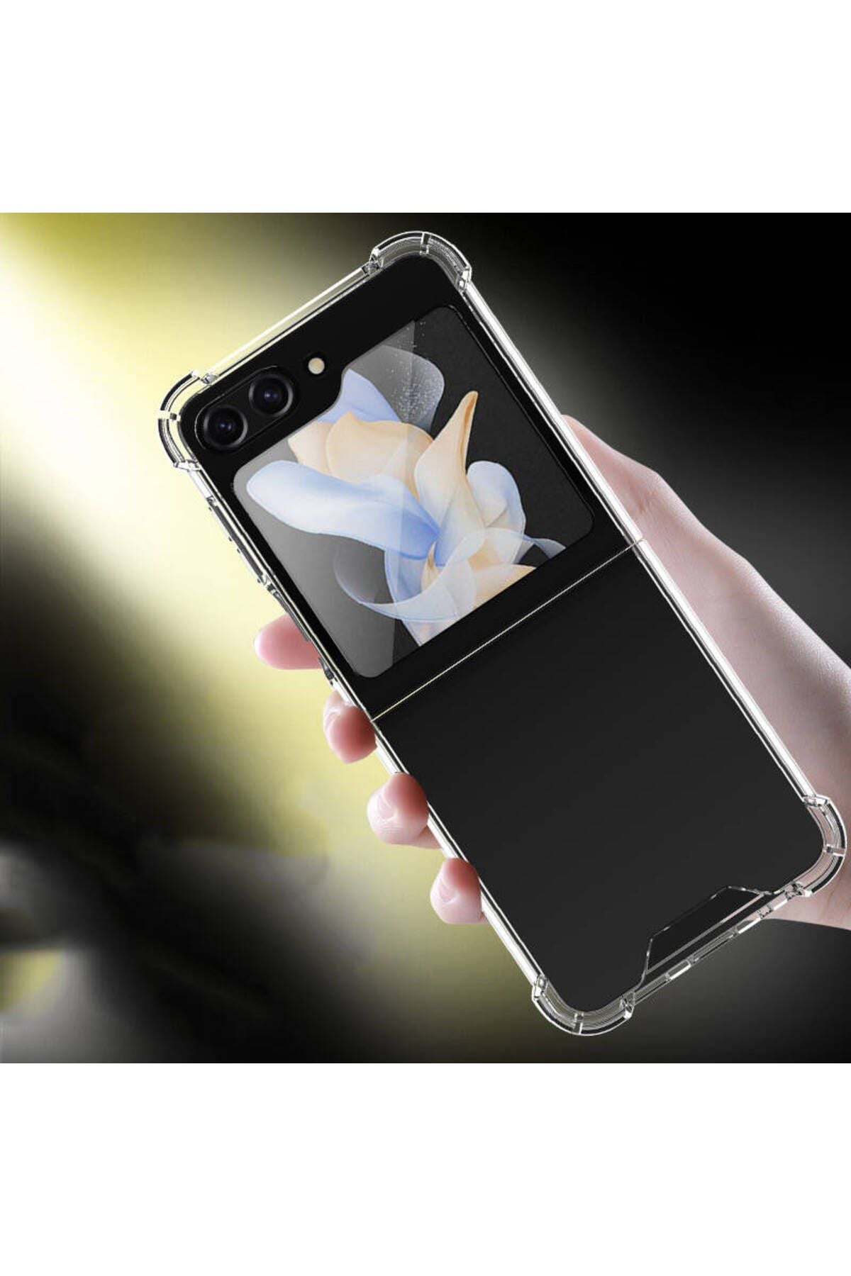 Galaxy Z Flip 5 Uyumlu Zore Nitro Anti Shock Silikon-Renksiz
