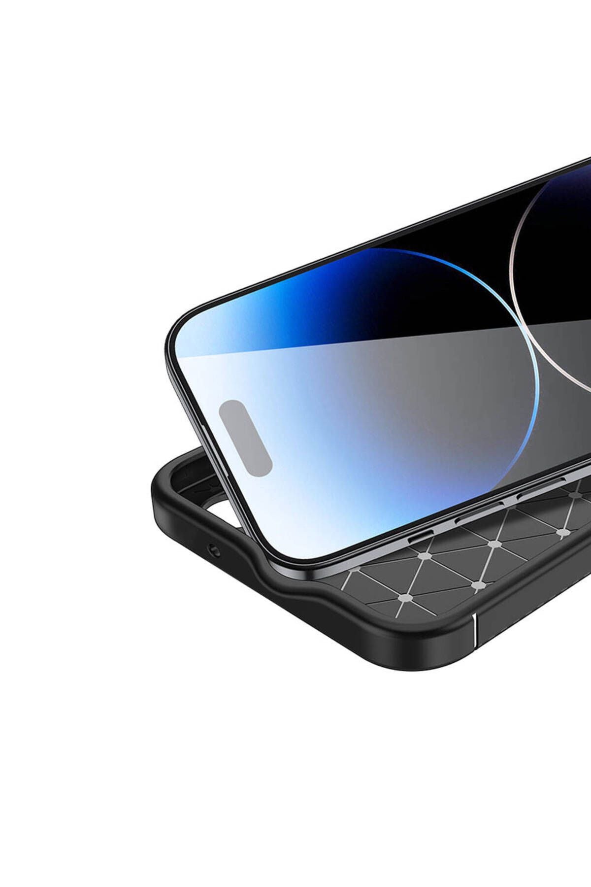 iPhone 15 Pro Uyumlu Zore Negro Silikon Kılıf-Siyah