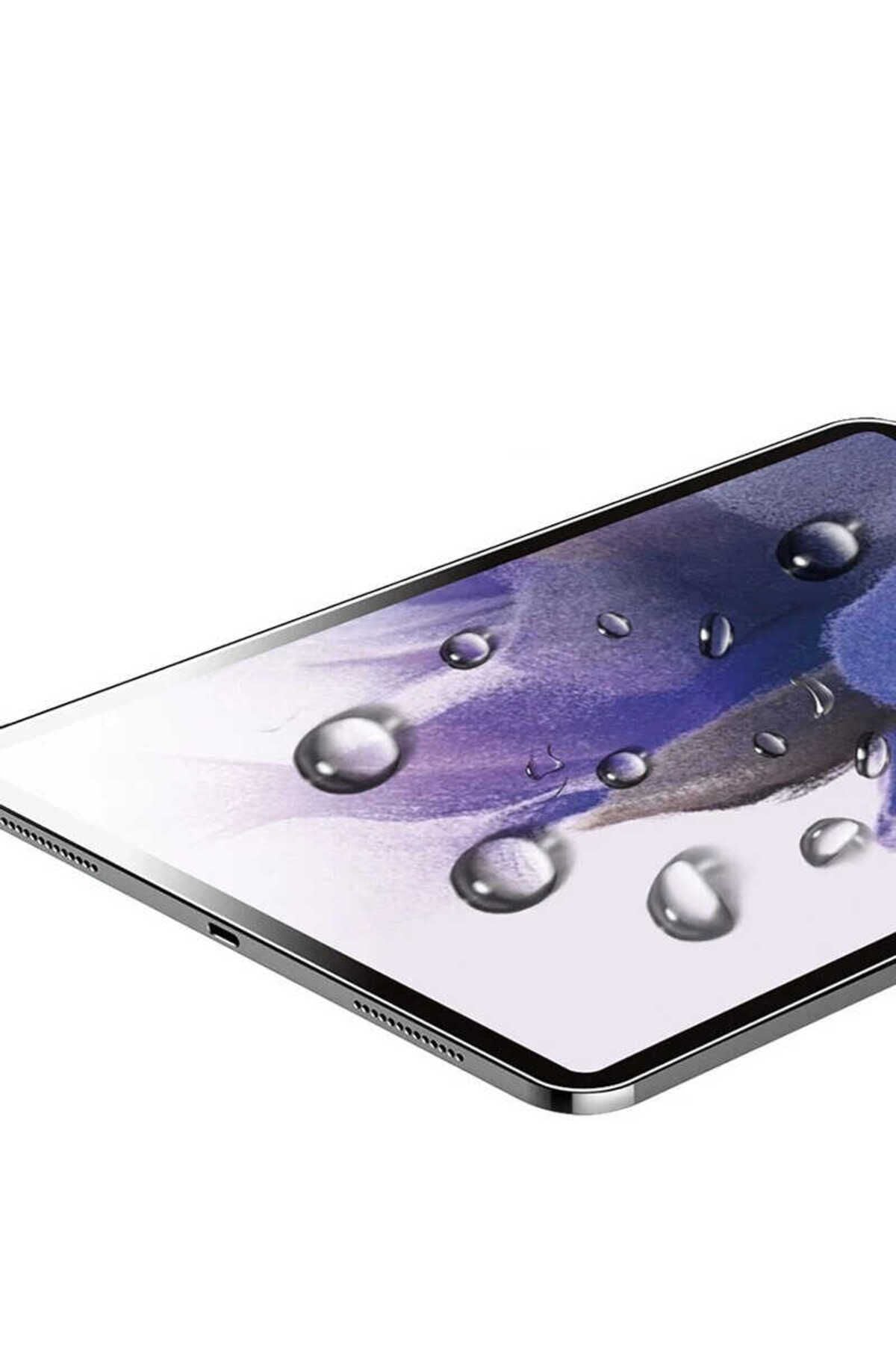 Galaxy Tab S7 FE LTE (T737-T736-T733-T730) Uyumlu Zore Tablet Temperli Cam Ekran Koruyucu-Renksiz