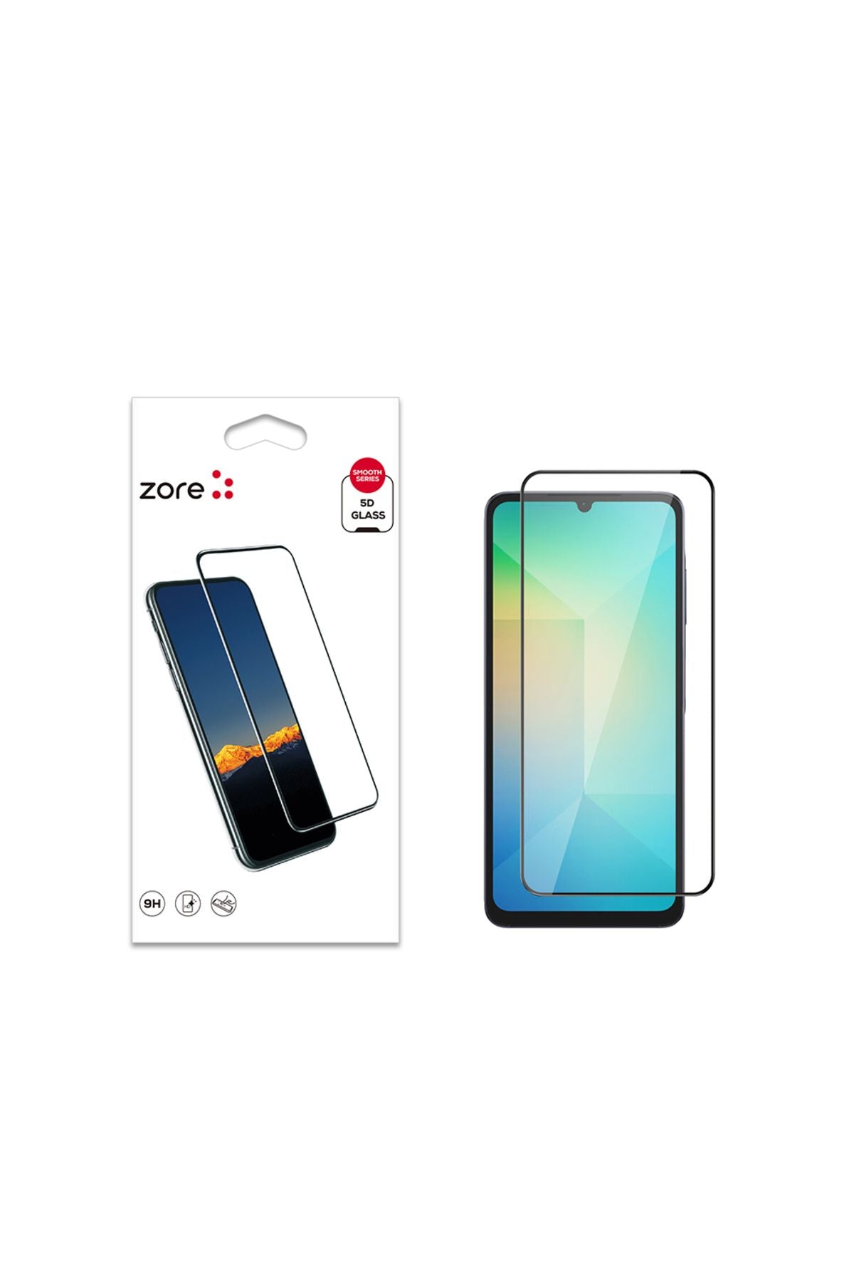 Galaxy A06 Uyumlu Kenarları Kırılmaya Dayanıklı Cam Ekran Koruyucu
