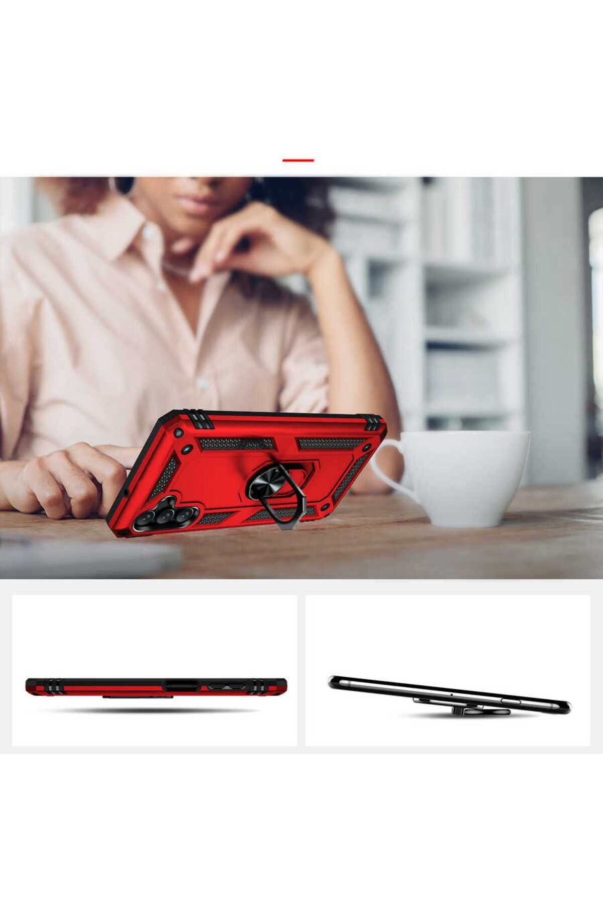 Galaxy A13 5G Kılıf RNTC Vega Kapak - Rose Gold