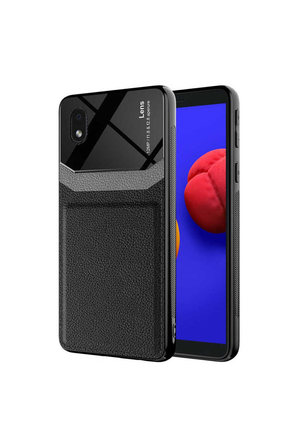 Galaxy A01 Core Kılıf Zore Emiks Kapak - Siyah