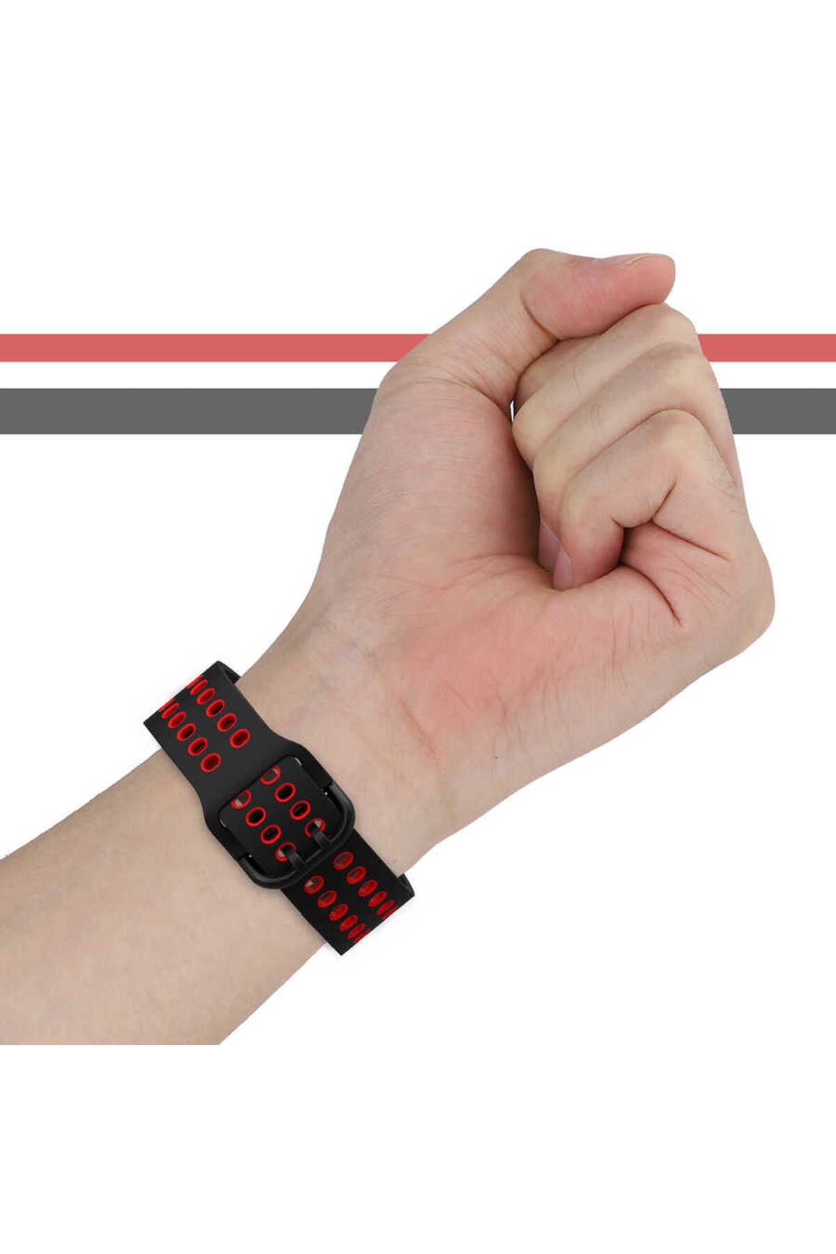 Galaxy Watch 4 40mm KRD-02 Uyumlu Zore Kordon-Mavi-Sarı