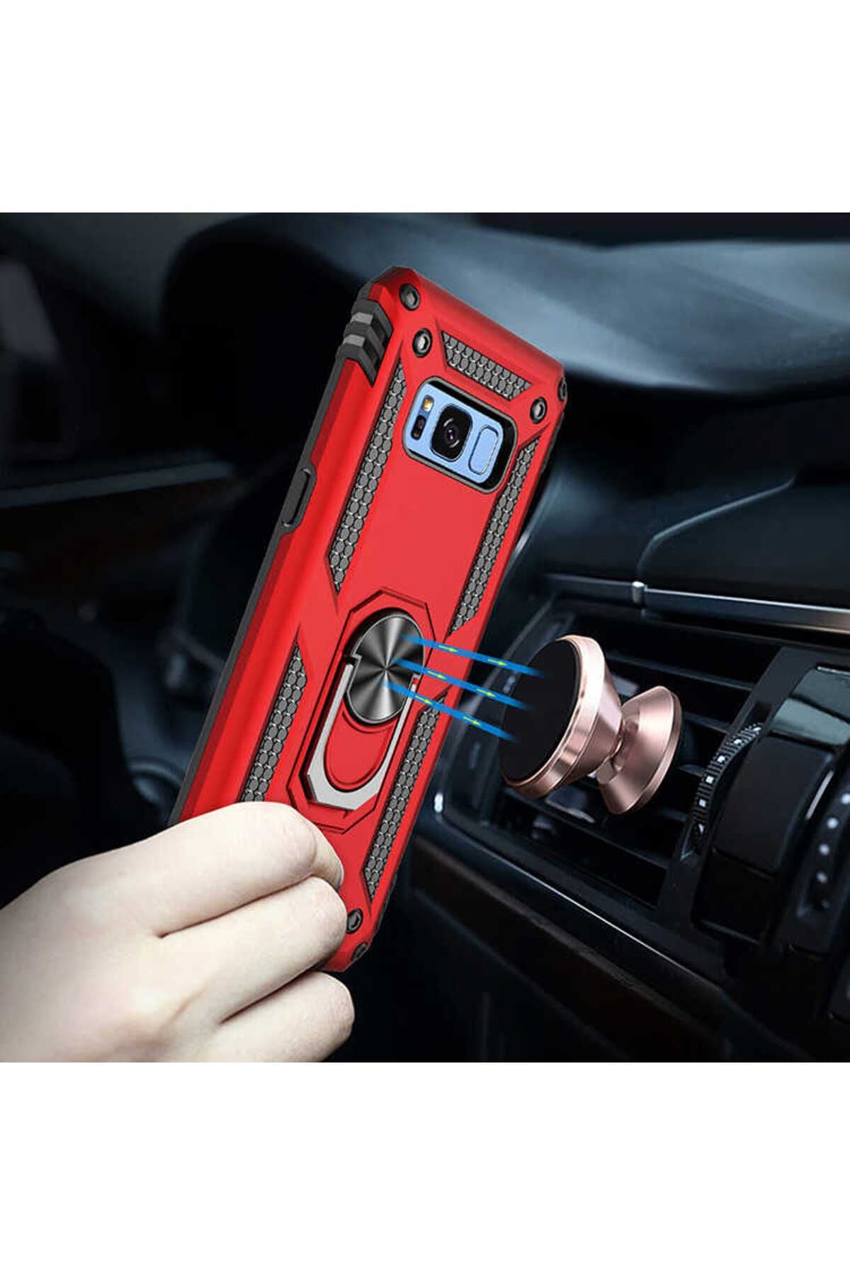 Galaxy S8 Kılıf Zore Vega Kapak - Siyah