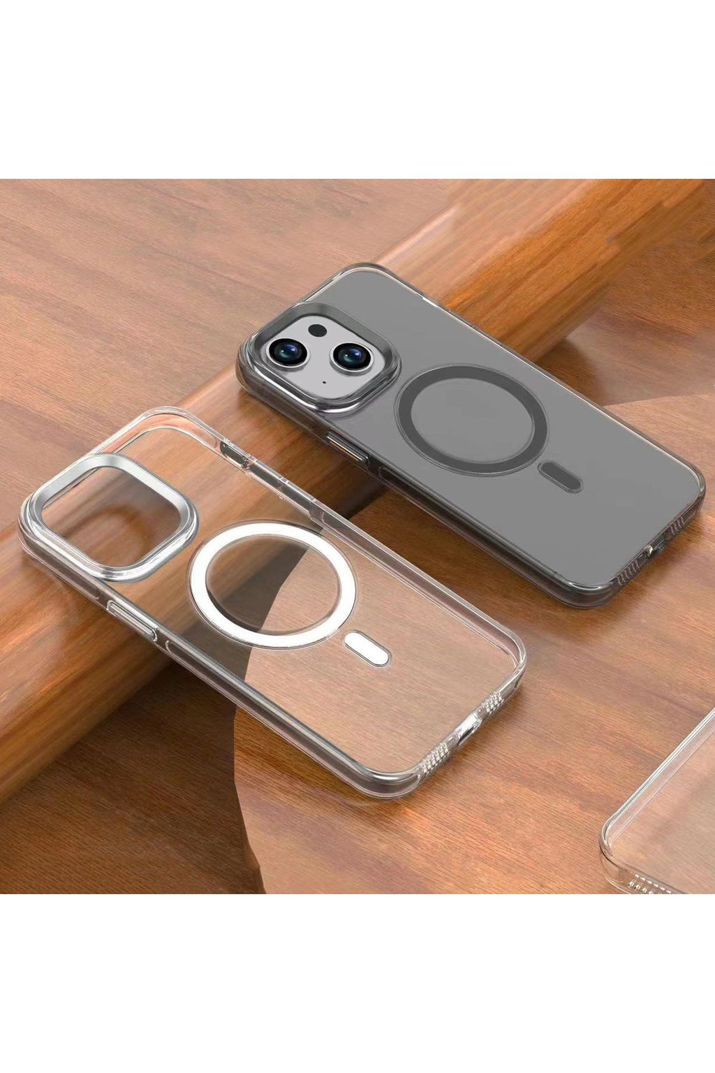 iPhone 15 Uyumlu Zore Wireless Şarj Özellikli Şeffaf Efsane Kılıf-Renksiz