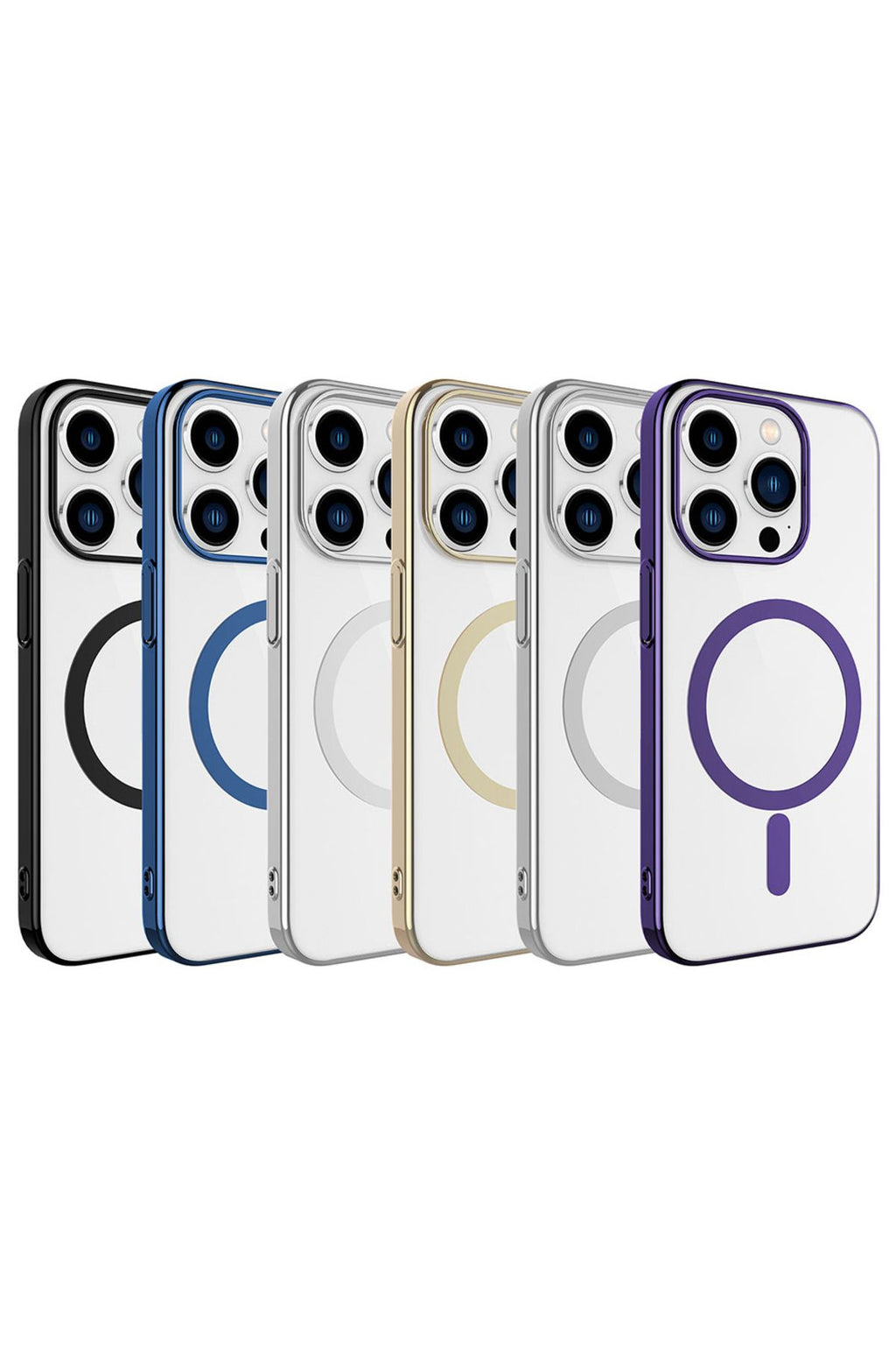 iPhone 15 Pro Max Uyumlu Zore Wireless Şarj Özellikli Pixel Magsafe Kılıf-Siyah