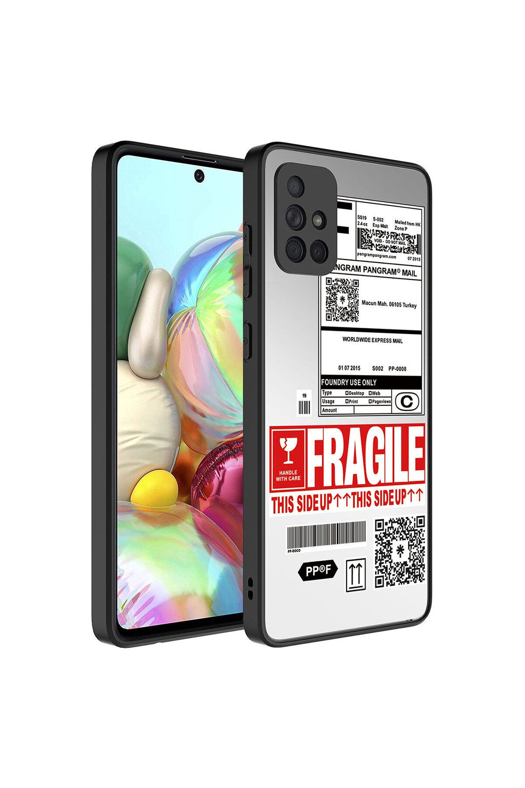 Galaxy A71 Kılıf Aynalı Desenli Kamera Korumalı Parlak Zore Mirror Kapak - Fragile