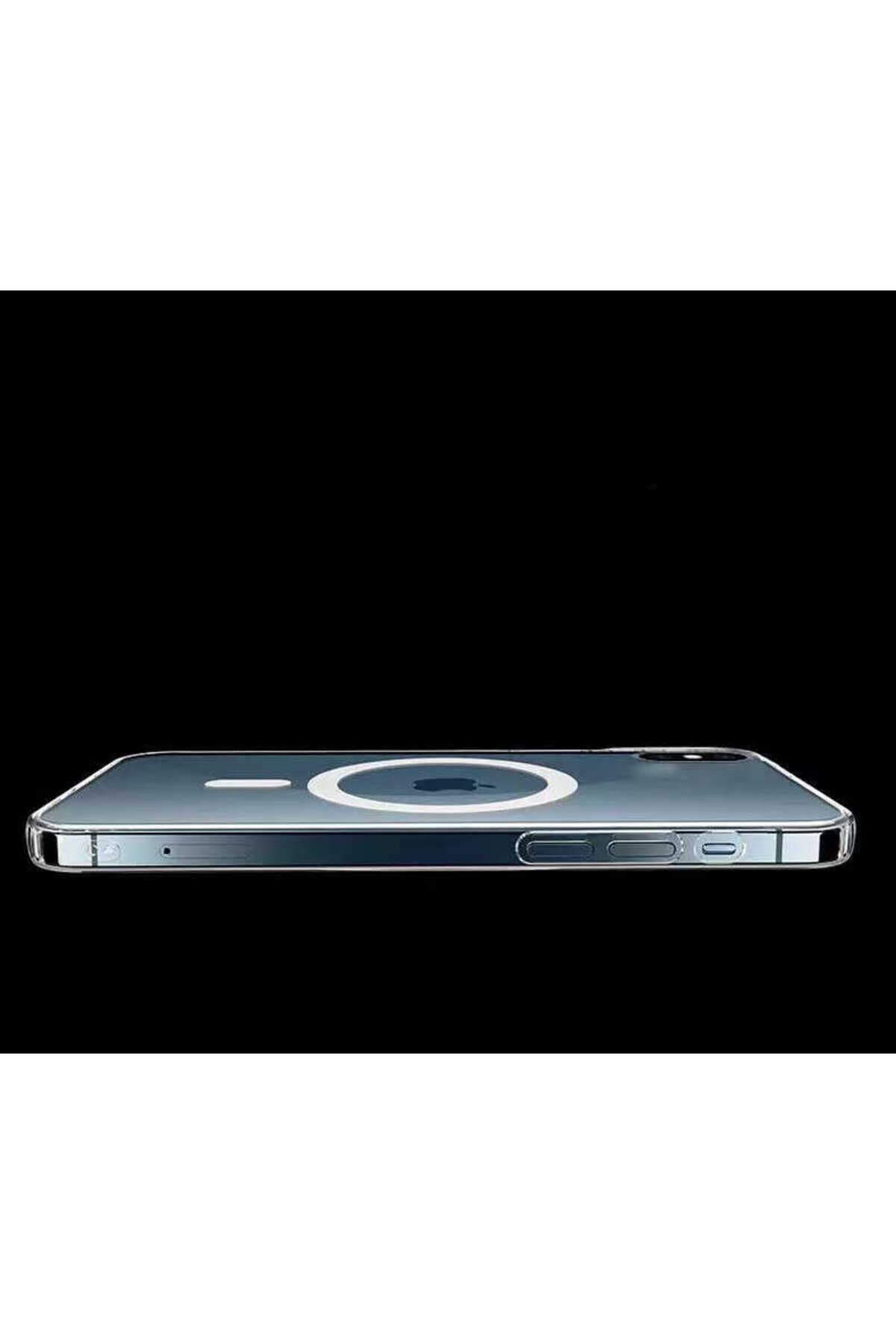 iPhone XS Max 6.5 Kılıf Zore Tacsafe Wireless Kapak - Renksiz