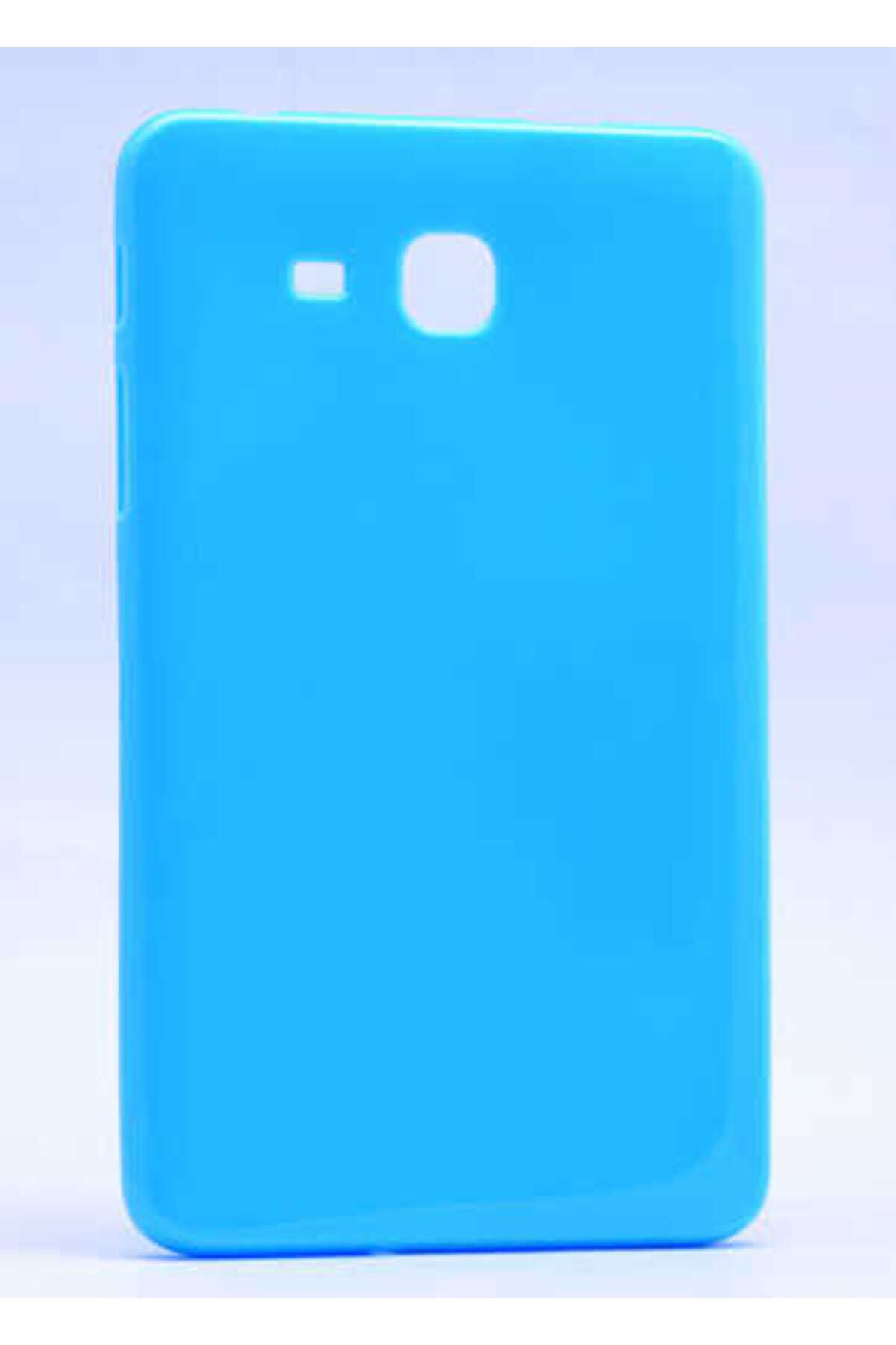 Galaxy Tab 4 T280 Kılıf  Uyumlu Zore Tablet Süper Silikon Kapak-Mavi