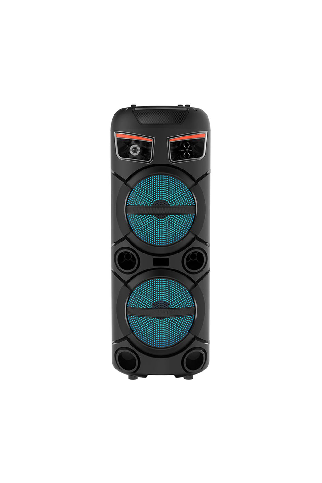 GD-2809 Dijital LED Göstergeli FM Radyolu Mikrofonlu RGB TWS Çift 8 inç Stereo Bass Kablosuz