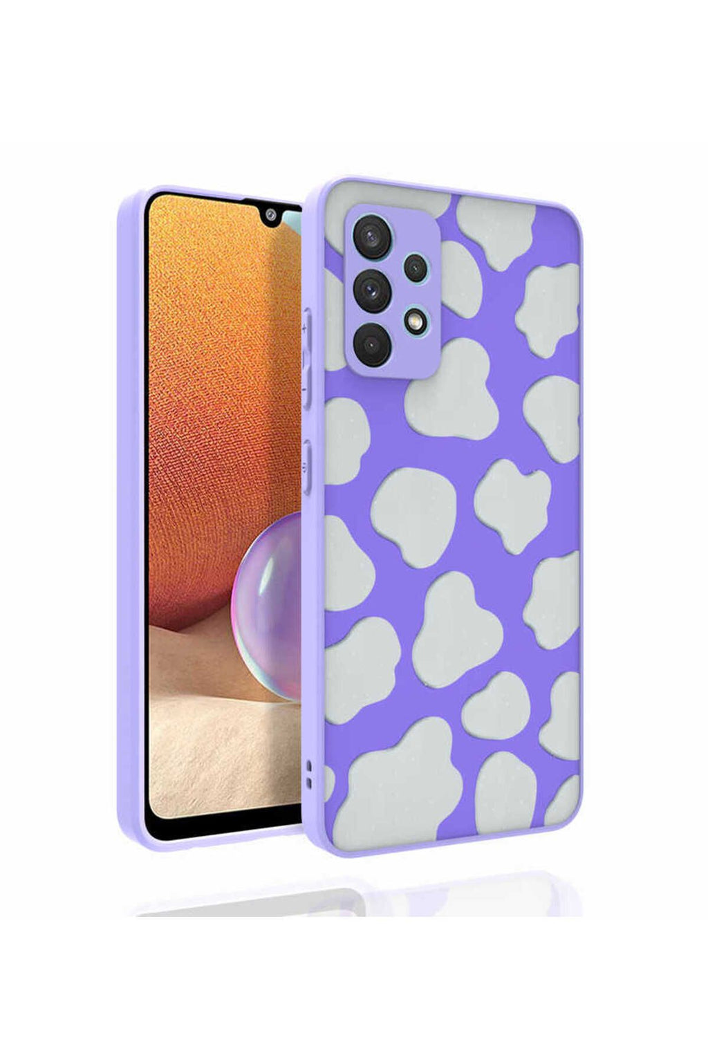 Galaxy A32 4G Kılıf Desenli Kamera Korumalı Parlak Zore Nora Kapak - NO6