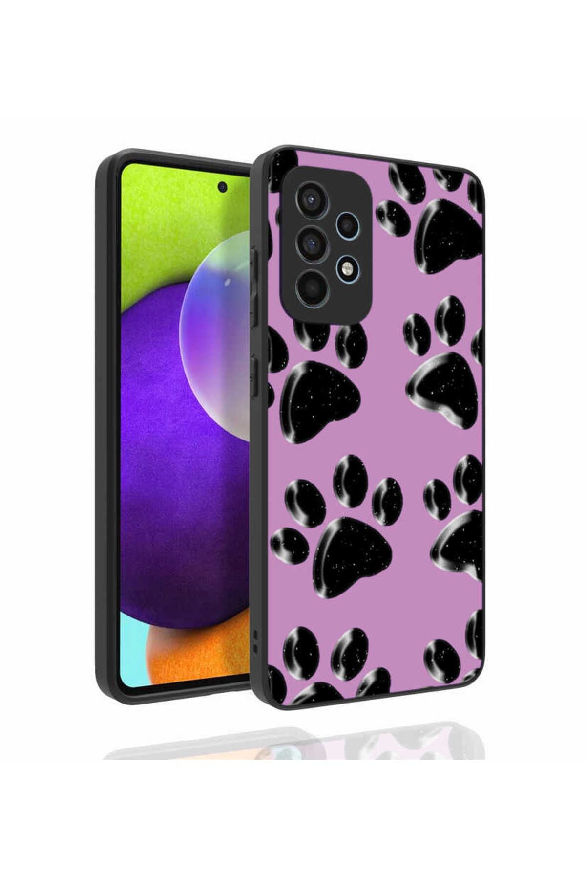 Galaxy A52 Kılıf Desenli Kamera Korumalı Parlak AKAV Nora Kapak - NO3