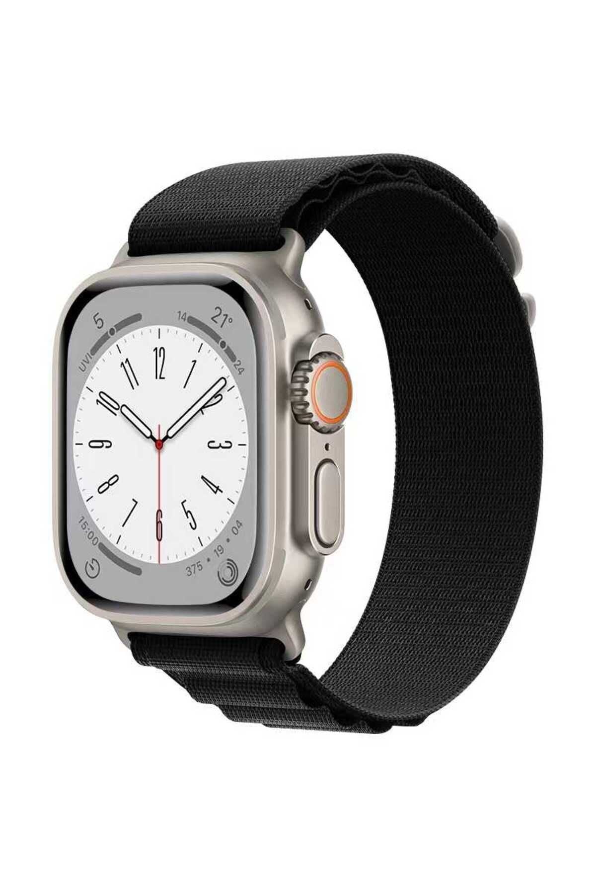 Watch Ultra 49mm Uyumlu KRD-74 Hasır Zore Kordon-Mor