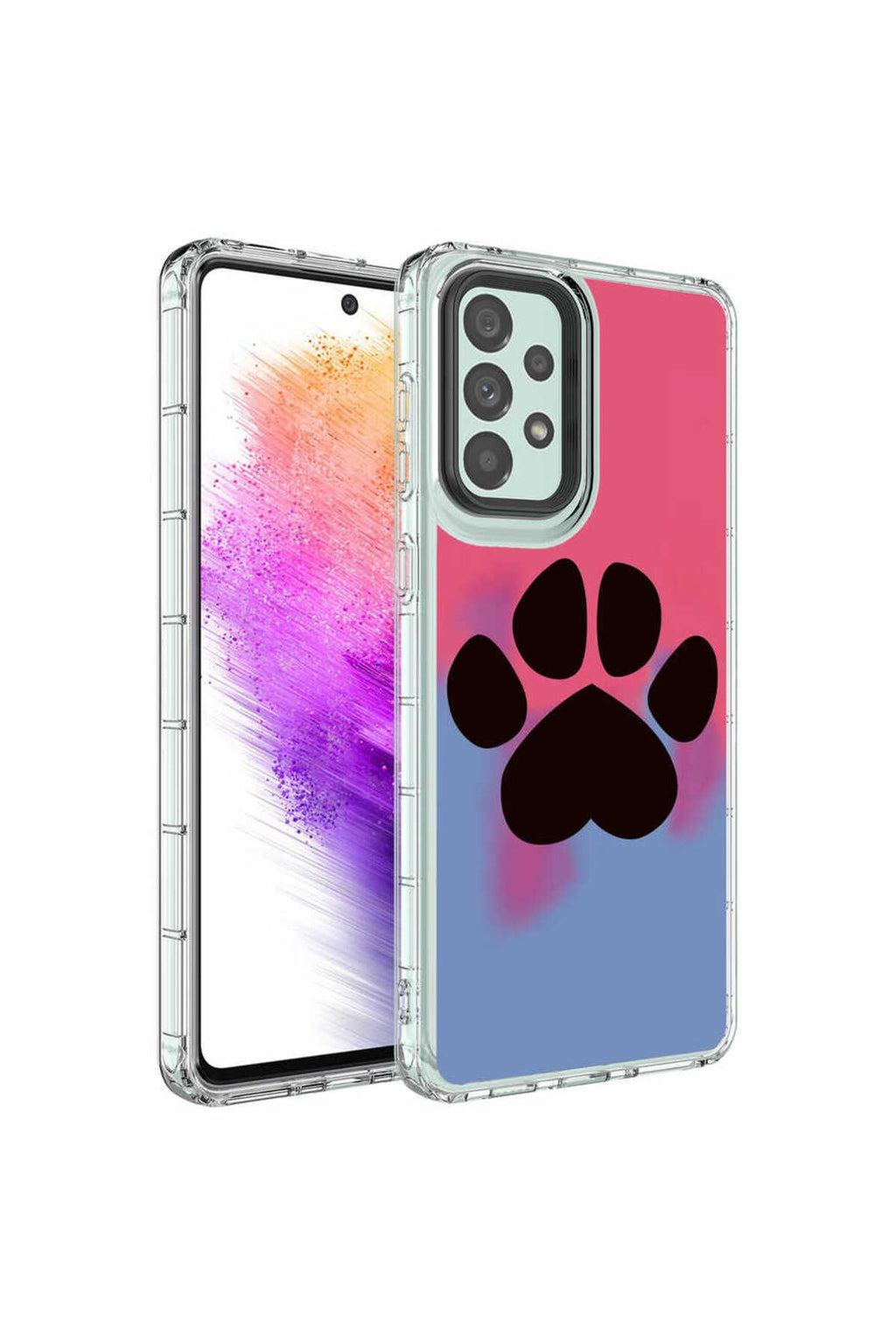 Galaxy A23 Kılıf Kamera Korumalı Renkli Desenli Sert Silikon Zore Korn Kapak - NO12