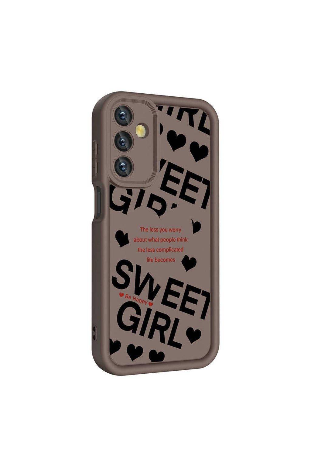 Galaxy A05S Kılıf Kamera Korumalı Baskılı Arka Yüzey Zore Klas Kapak - Beyaz