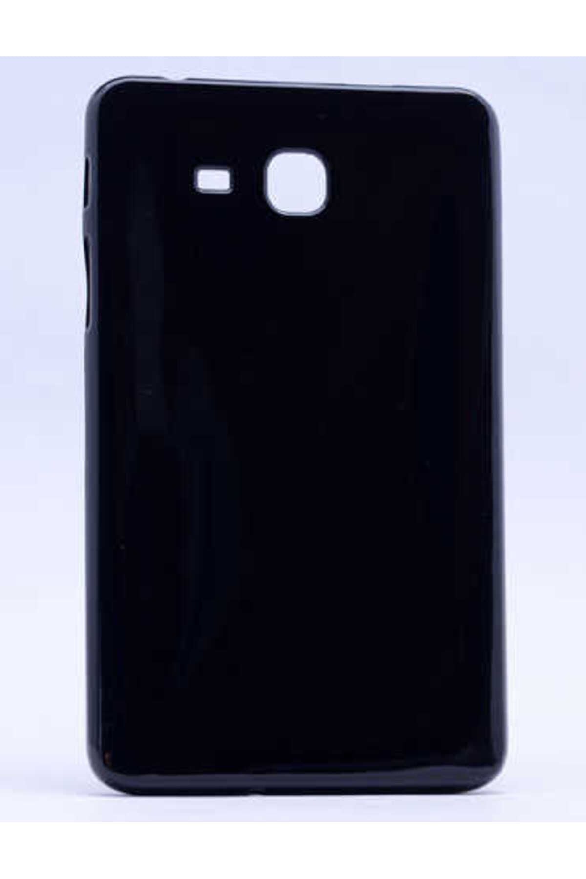 Galaxy Tab 4 T280 Kılıf  Uyumlu Zore Tablet Süper Silikon Kapak-Siyah