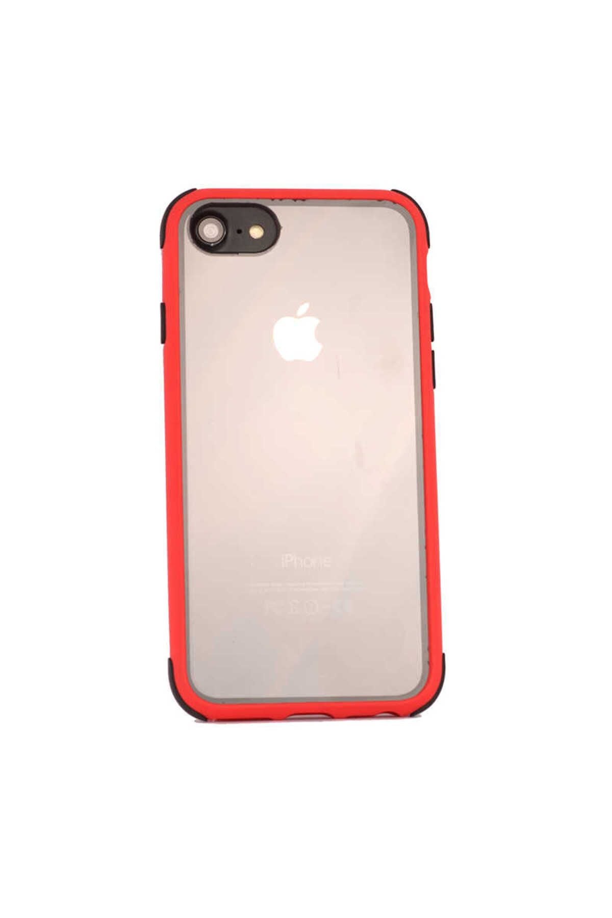 iPhone SE 2022 Uyumlu Zore Tiron Kılıf-Kırmızı