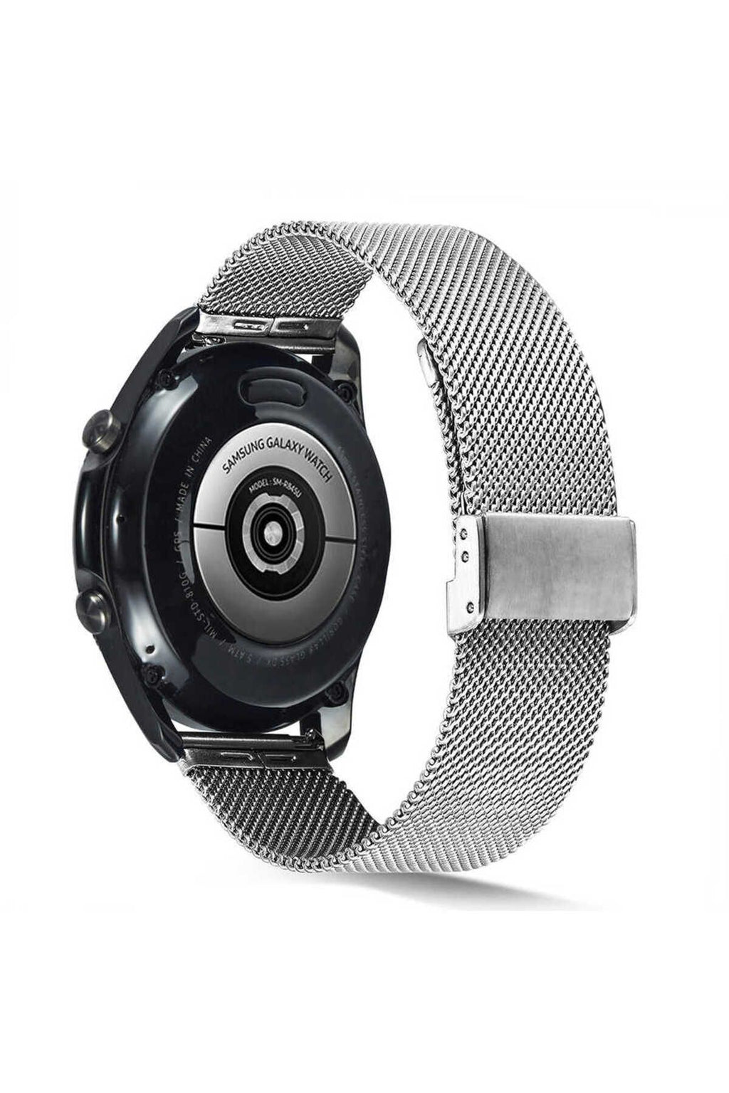 Galaxy Watch 46mm Uyumlu KRD-45 22mm Metal Zore Kordon-Gümüş