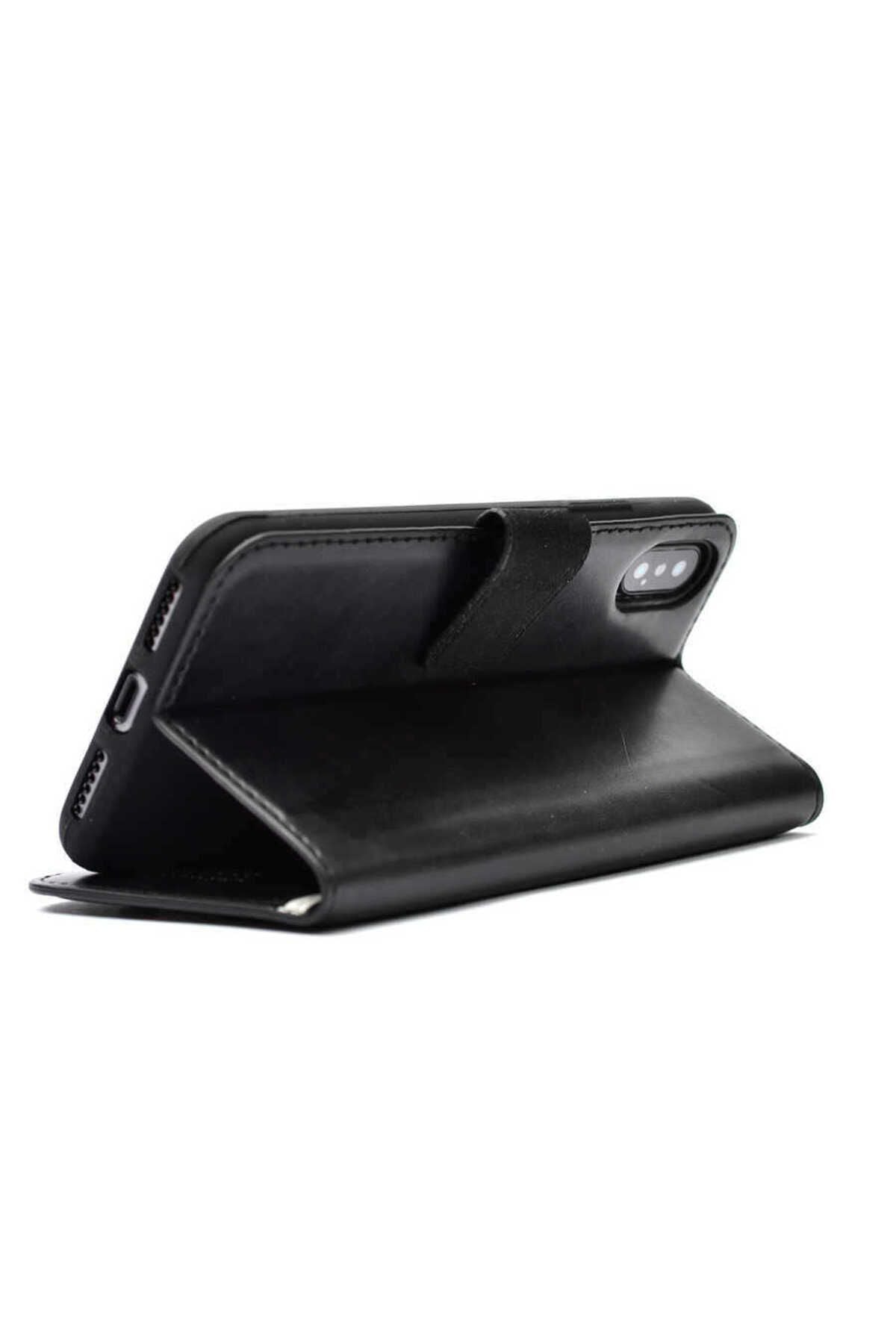 Galaxy A32 5G Kılıf Zore Kar Deluxe Kapaklı Kılıf - Kırmızı