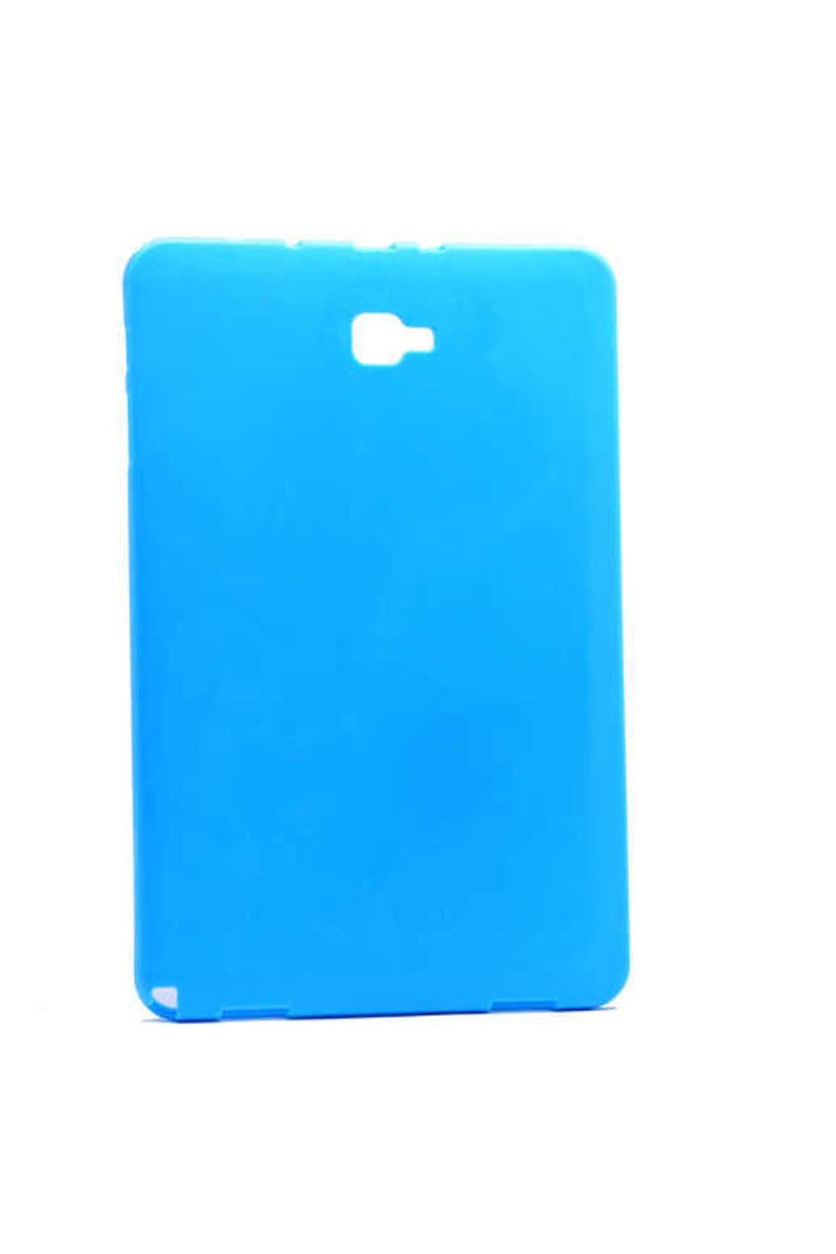 Galaxy Tab A 10.1 2016 P580 Kılıf  Uyumlu Zore Tablet Süper Silikon Kapak-Mavi