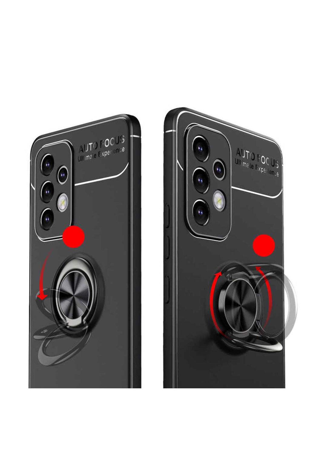 Galaxy A53 5G Kılıf Zore Ravel Silikon Kapak - Kırmızı