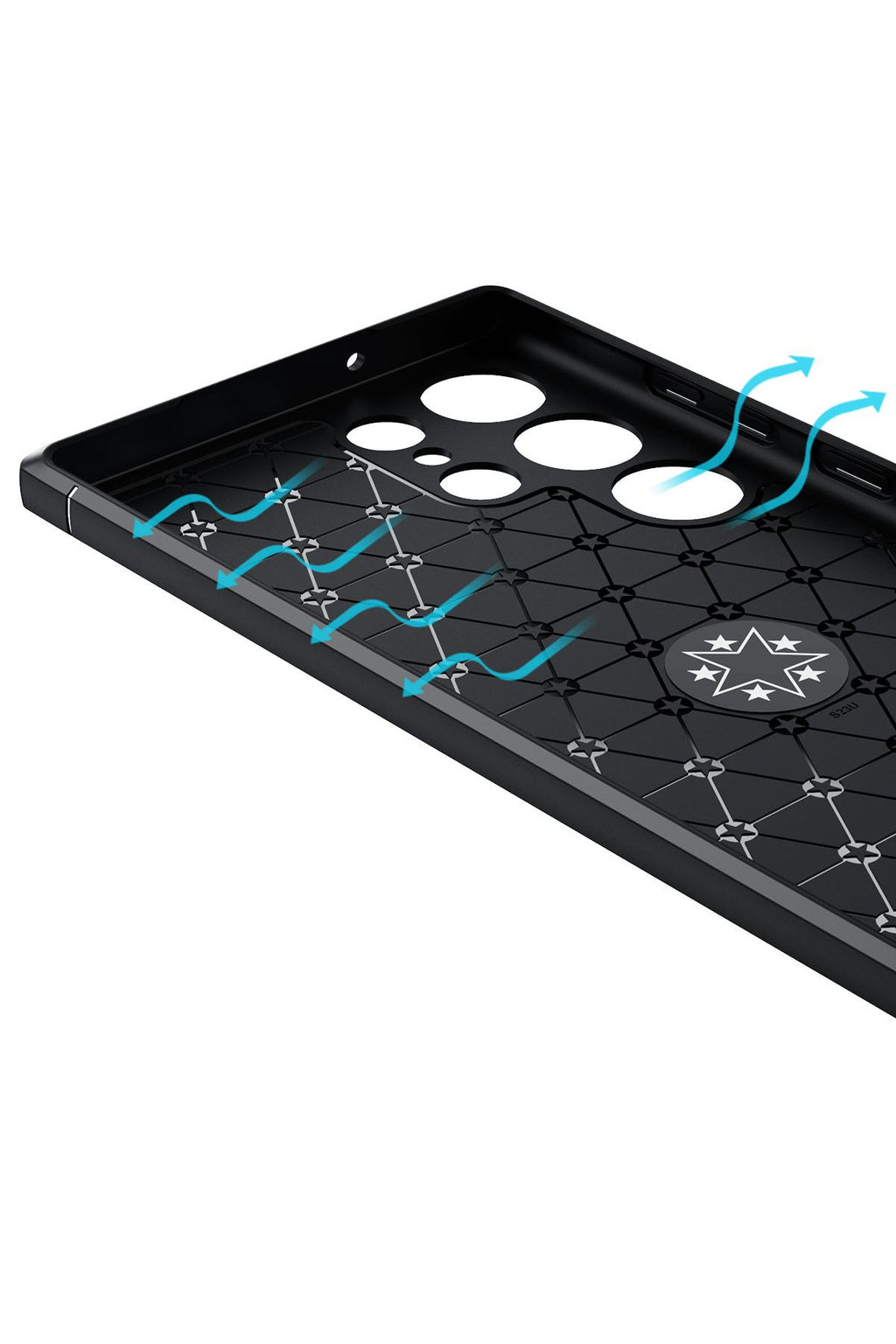 Galaxy S23 Ultra Uyumlu Zore Ravel Silikon Kılıf-Mavi