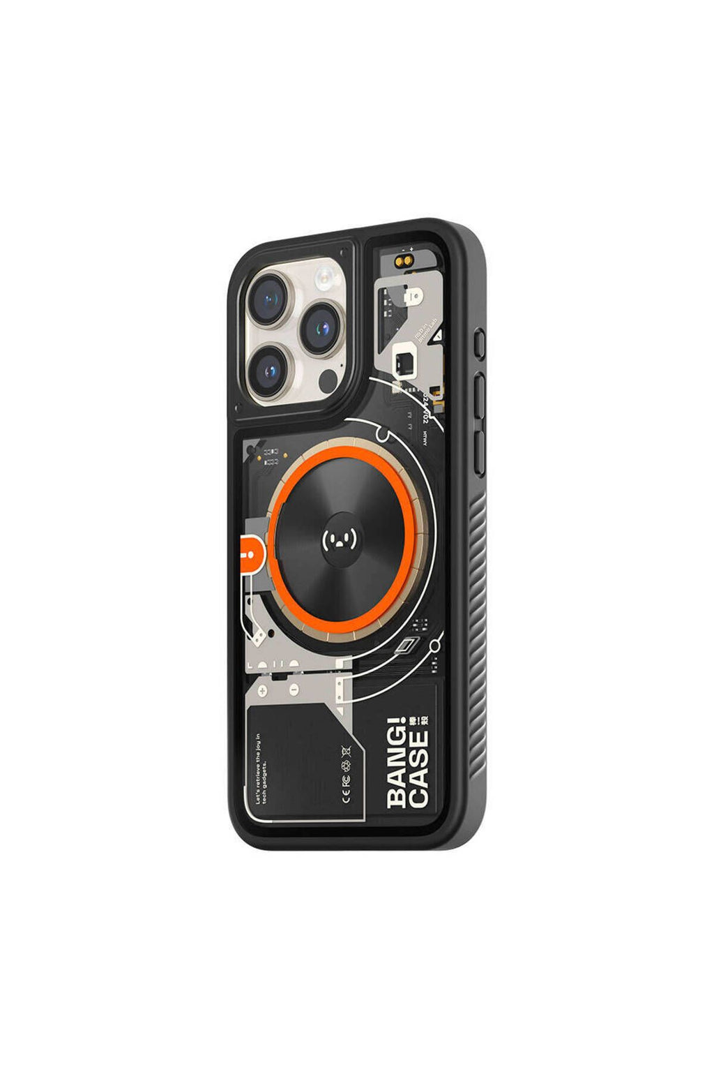 iPhone 15 Pro Kılıf Özelleştirilebilir 3 Fonksiyonlu Bluetooth Bağlantılı Bitmo Lab Bangcase Akıllı
