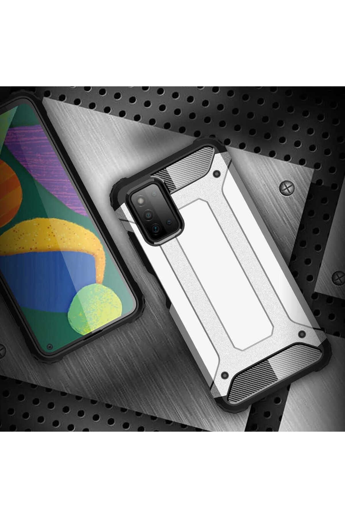 Galaxy A03S Kılıf Zore Crash Silikon Kapak - Gold