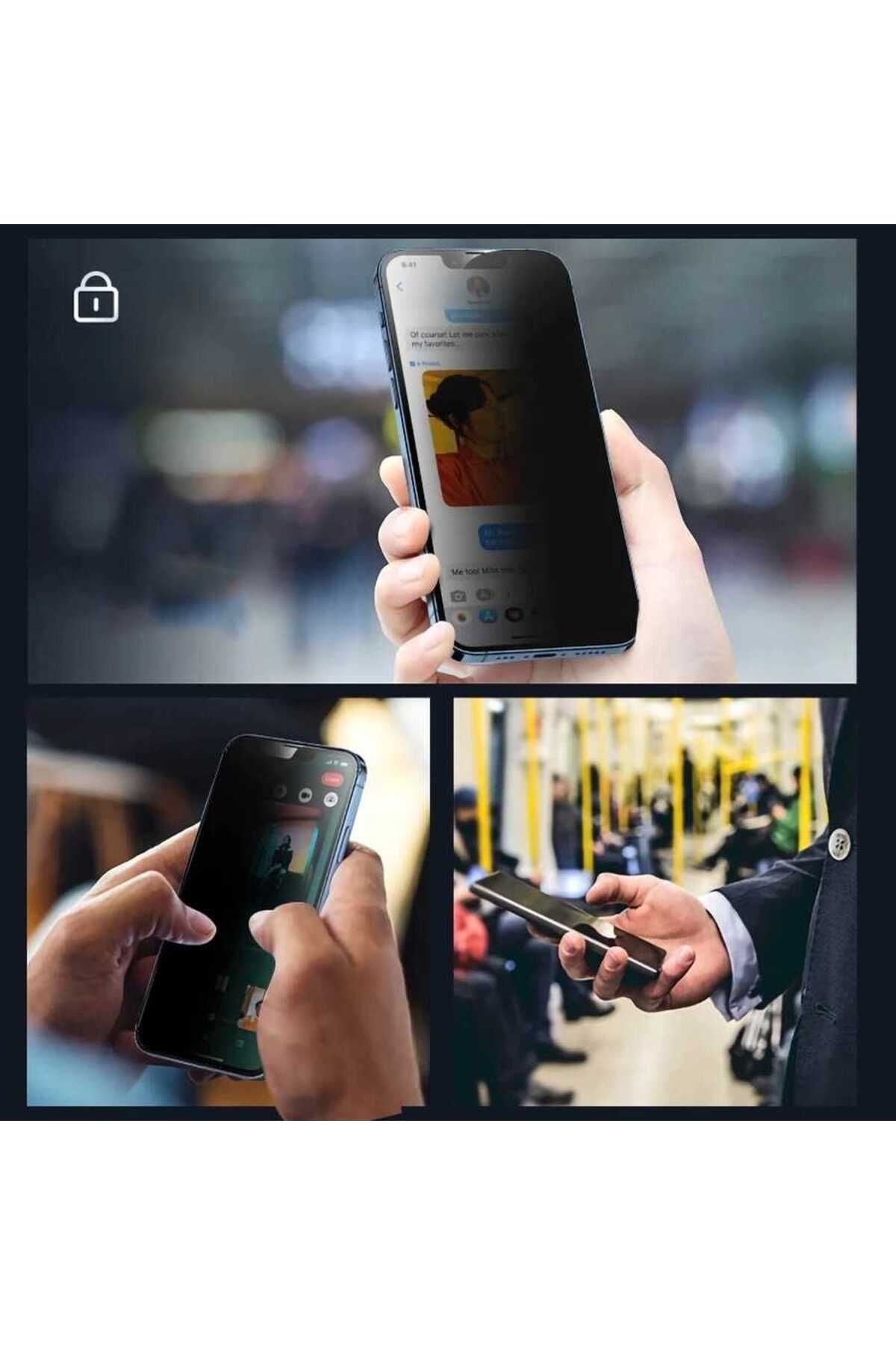 iPhone 15 Pro Hayalet Zore Ekran Koruyucu Uyumlu Davin Privacy Seramik Zore Ekran Filmi
