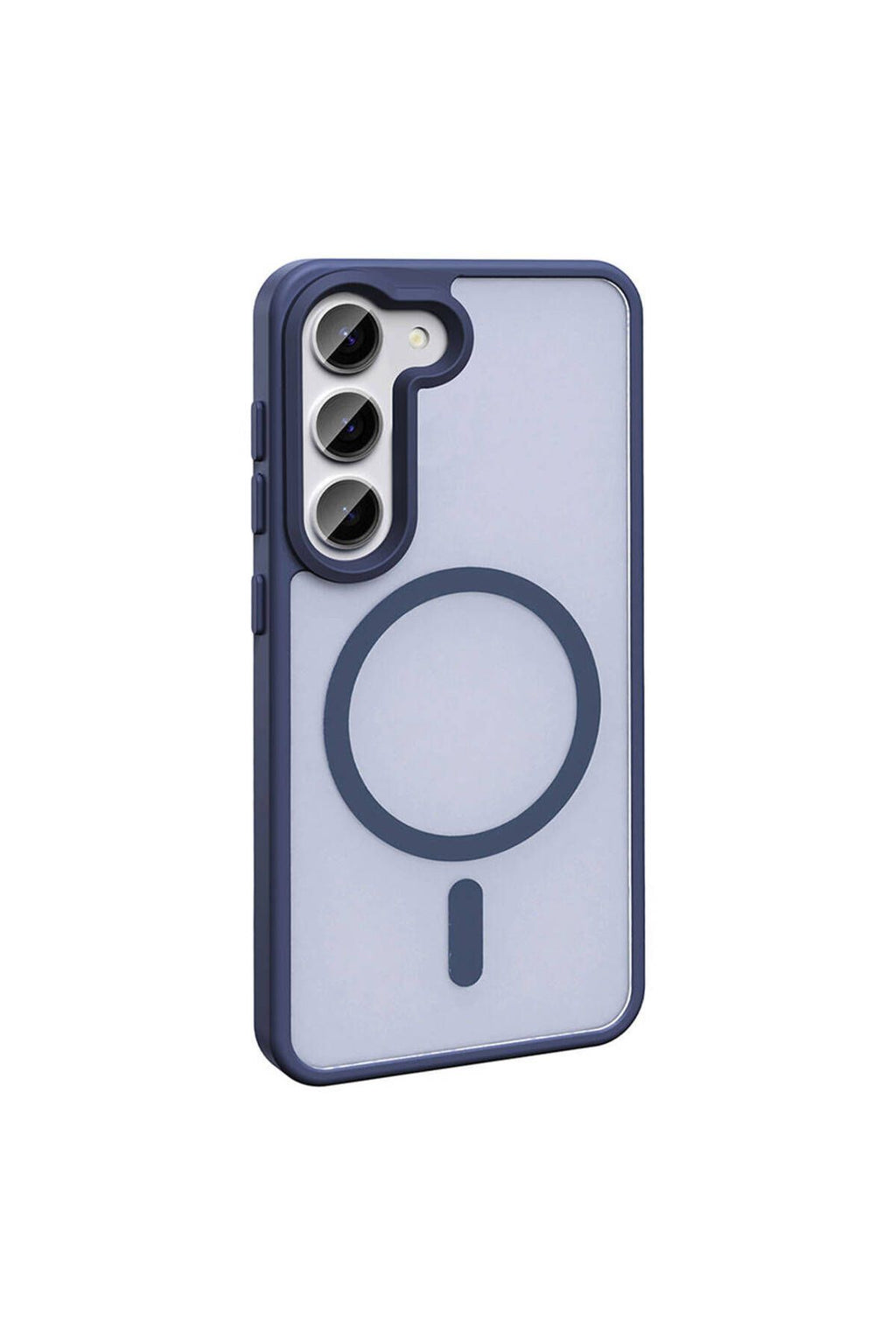 Galaxy S23 Kılıf Magsafe Şarj Özellikli Mat Arka Yüzey Zore Sio Kapak-Gri