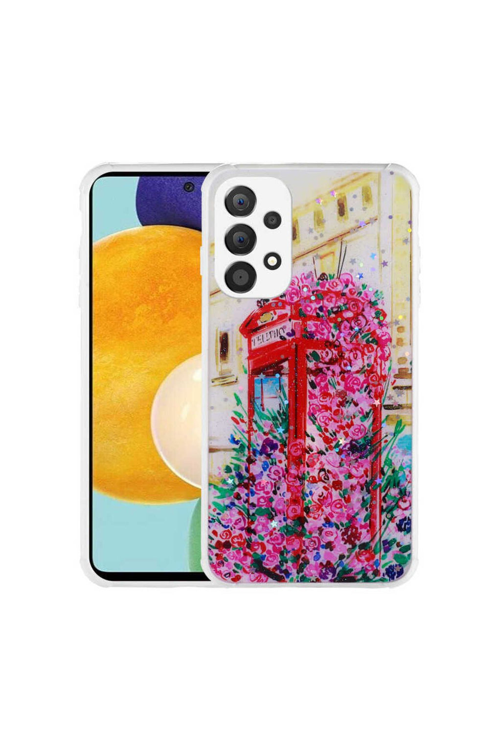 Galaxy A32 4G Kılıf Simli Desenli Kamera Korumalı Parlak Zore Popy Kapak - Dallar