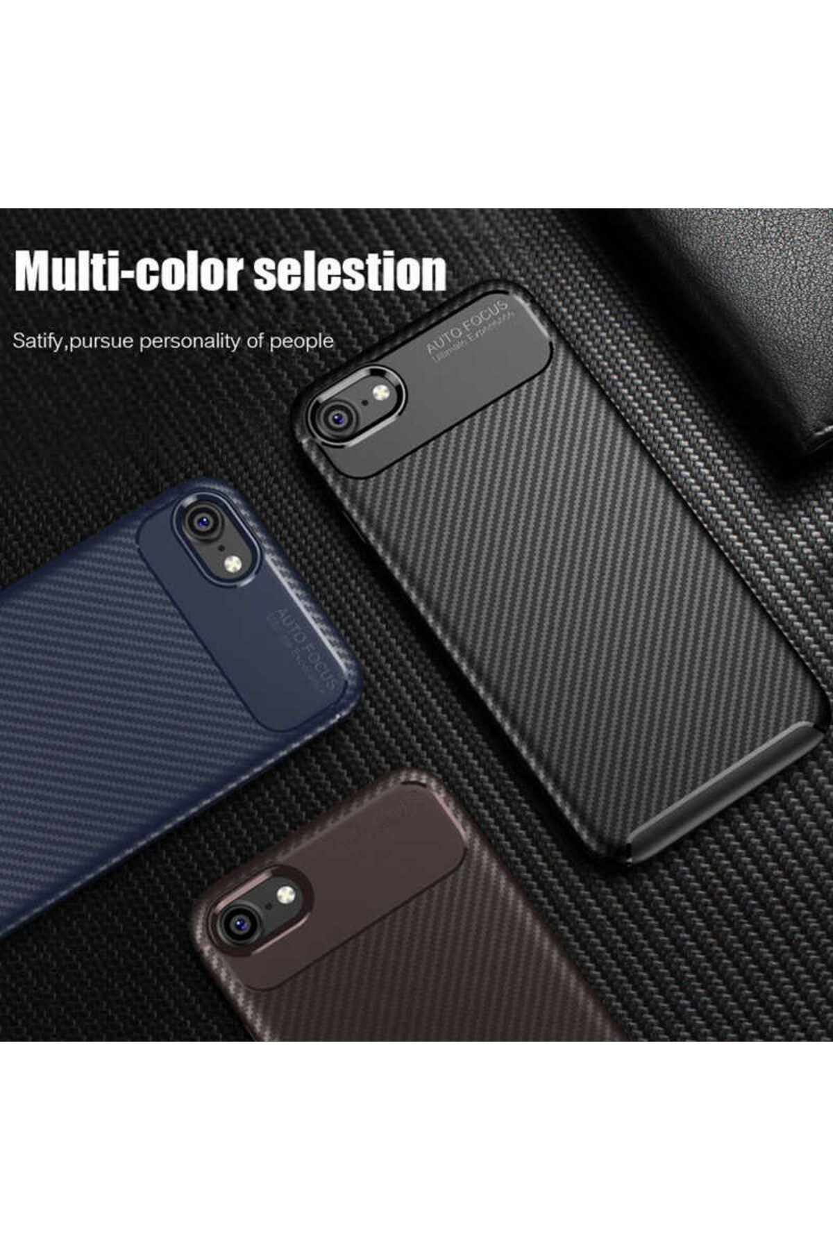iPhone SE 2022 Uyumlu Zore Negro Silikon Kılıf-Kahverengi
