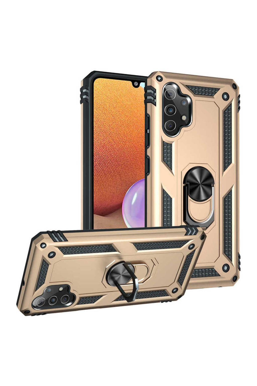 Galaxy A32 4G Kılıf Zore Vega Kapak - Gold