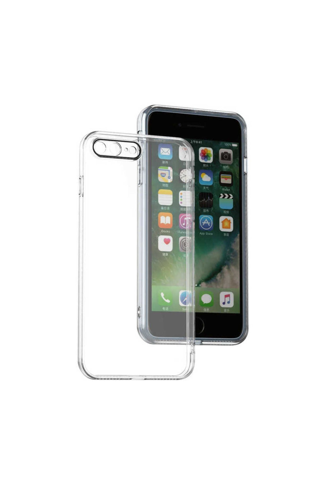 iPhone 8 Plus Kılıf TQR Fizy Kapak - Renksiz