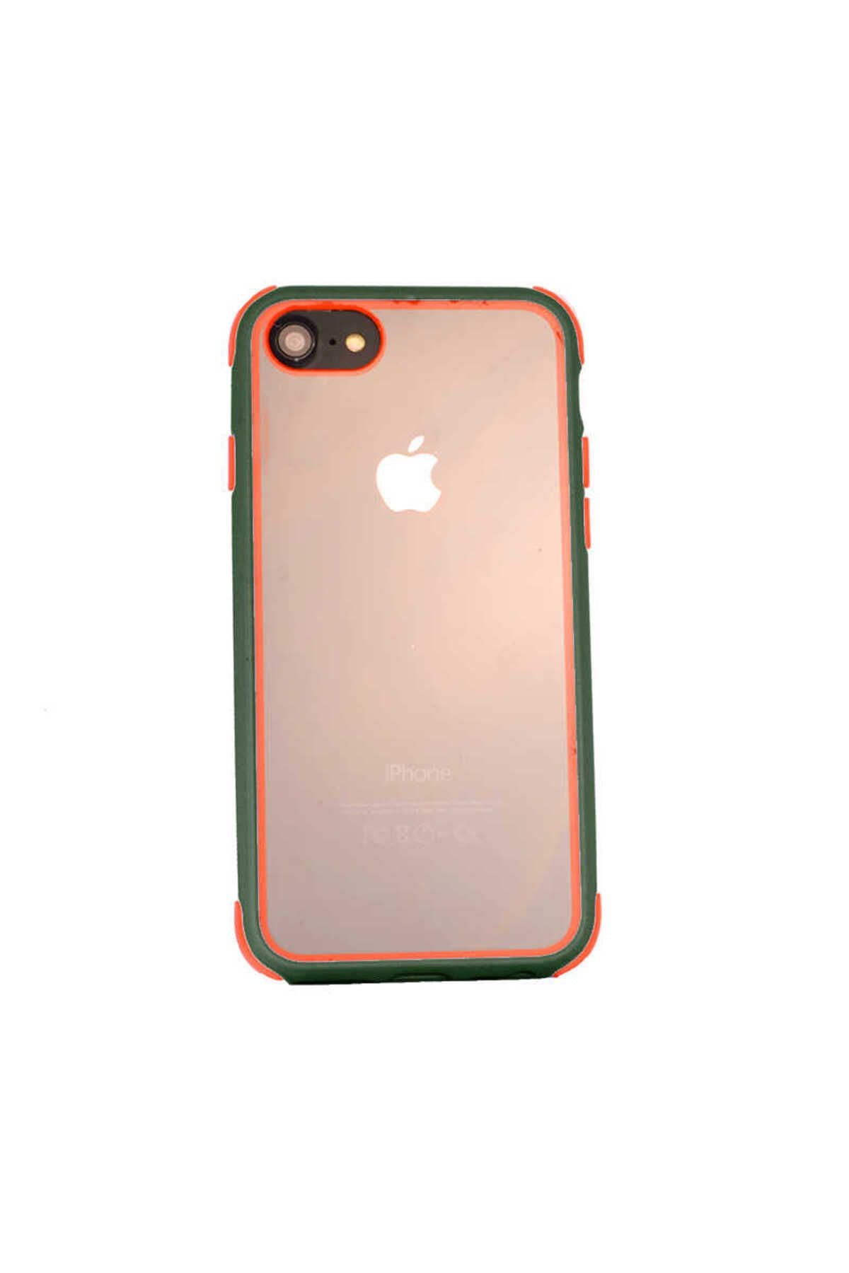 iPhone SE 2022 Uyumlu Zore Tiron Kılıf-Yeşil