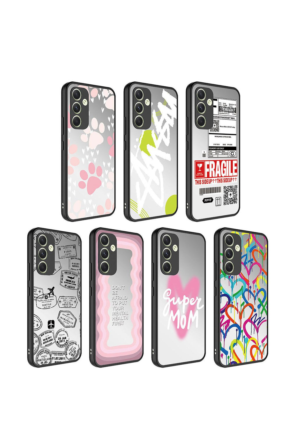 Galaxy A34 Kılıf Aynalı Desenli Kamera Korumalı Parlak Zore Mirror Kapak - Pati