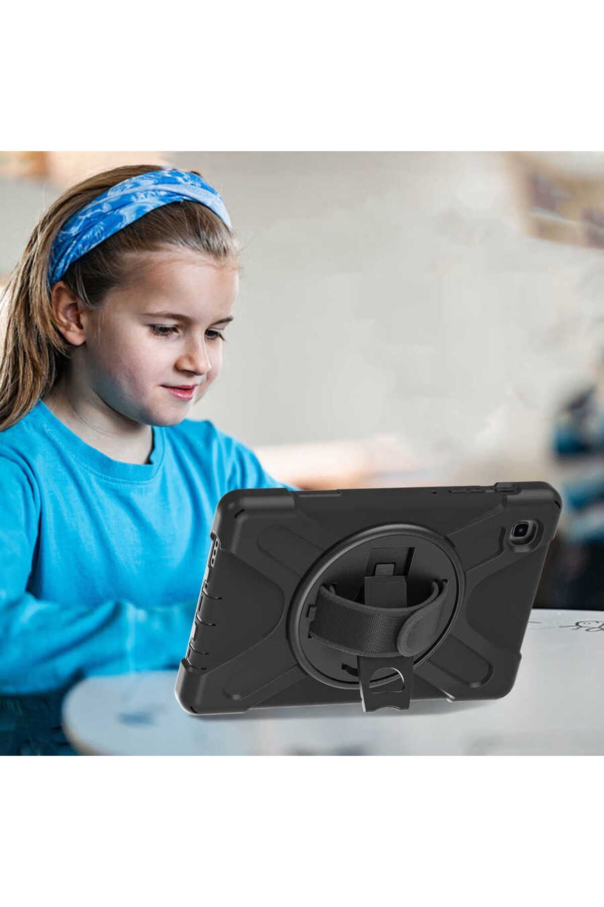 Galaxy Tab A7 Lite T225 Zore Defender Tablet Silikon - Siyah