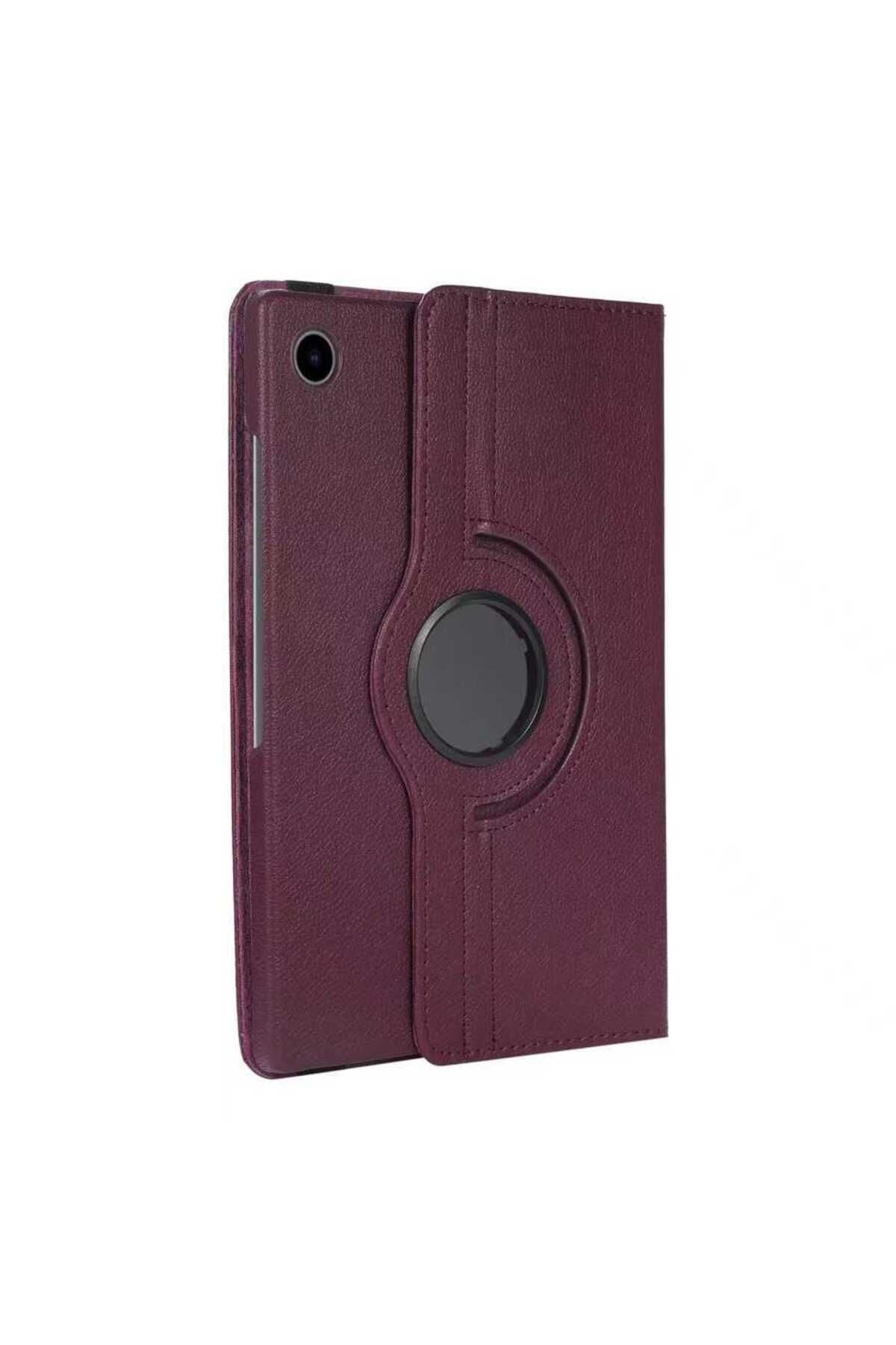 Galaxy Tab A8 10.5 SM-X200 (2021) Uyumlu Zore Dönebilen Standlı Kılıf-Mor