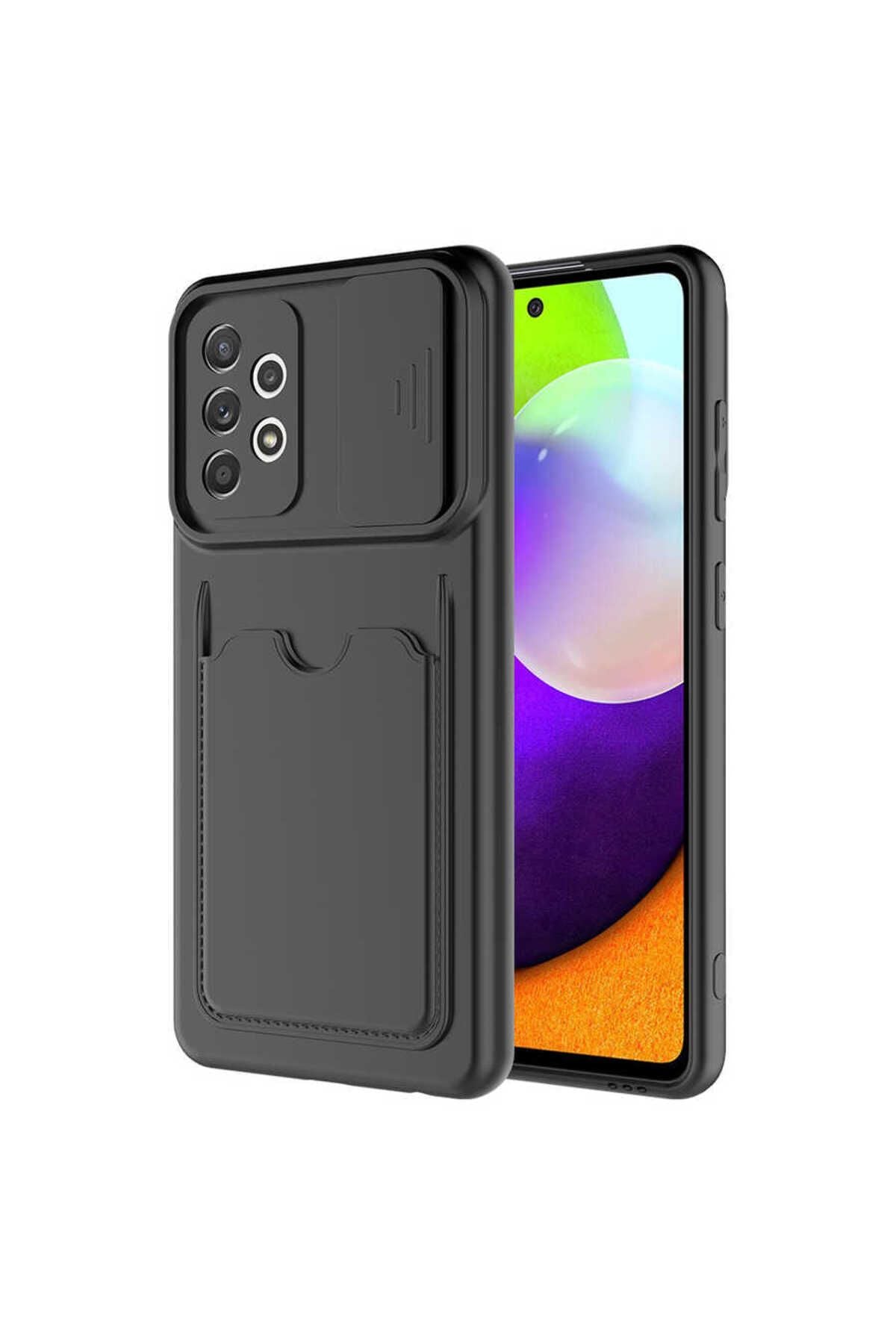 Galaxy A52 Kılıf Zore Kartix Kapak - Siyah