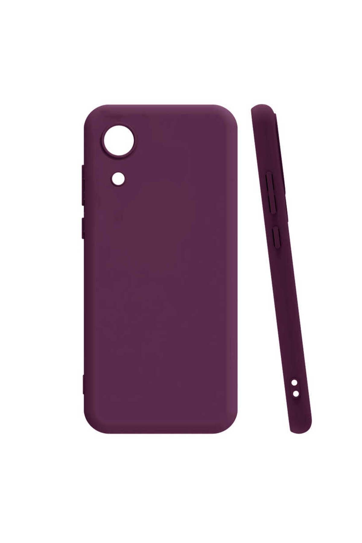 Galaxy A03 Core Uyumlu Zore Biye Silikon-Mor