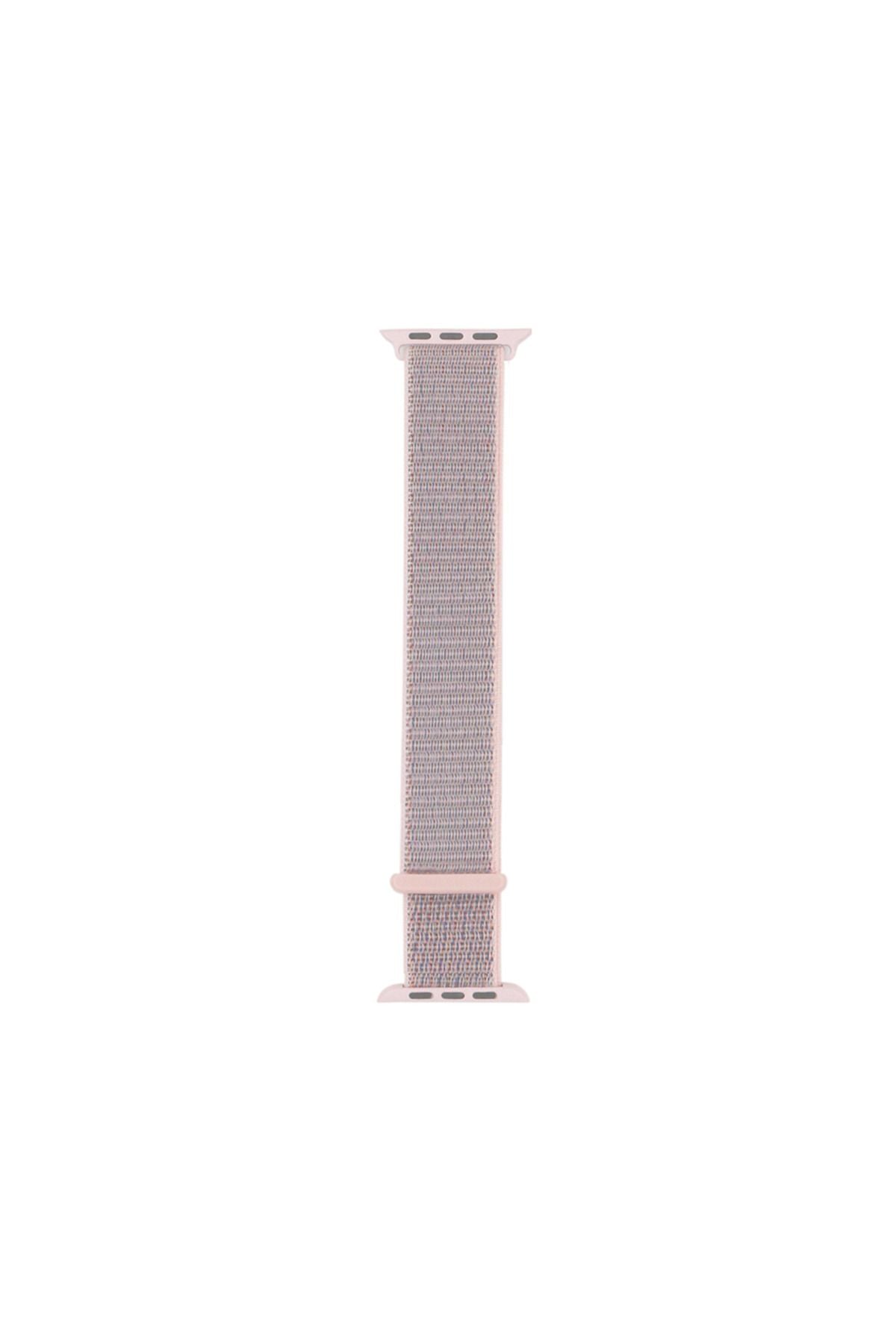 Watch uyumlu 40mm Kordon Band-03 Serisi Hasır Strap Kayış-Sea Salt