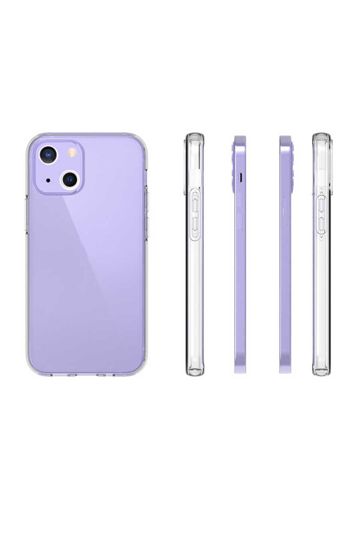 iPhone 15 Plus Uyumlu Zore Süper Silikon Kılıf-Renksiz